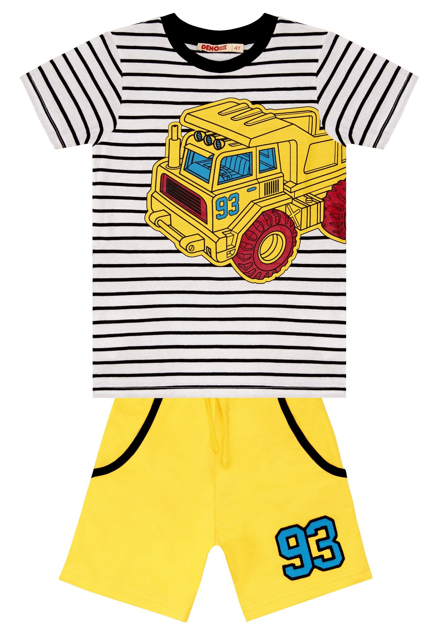 Denokids Hausanzug »93 Truck«, (2 tlg.), mit LKW-Print