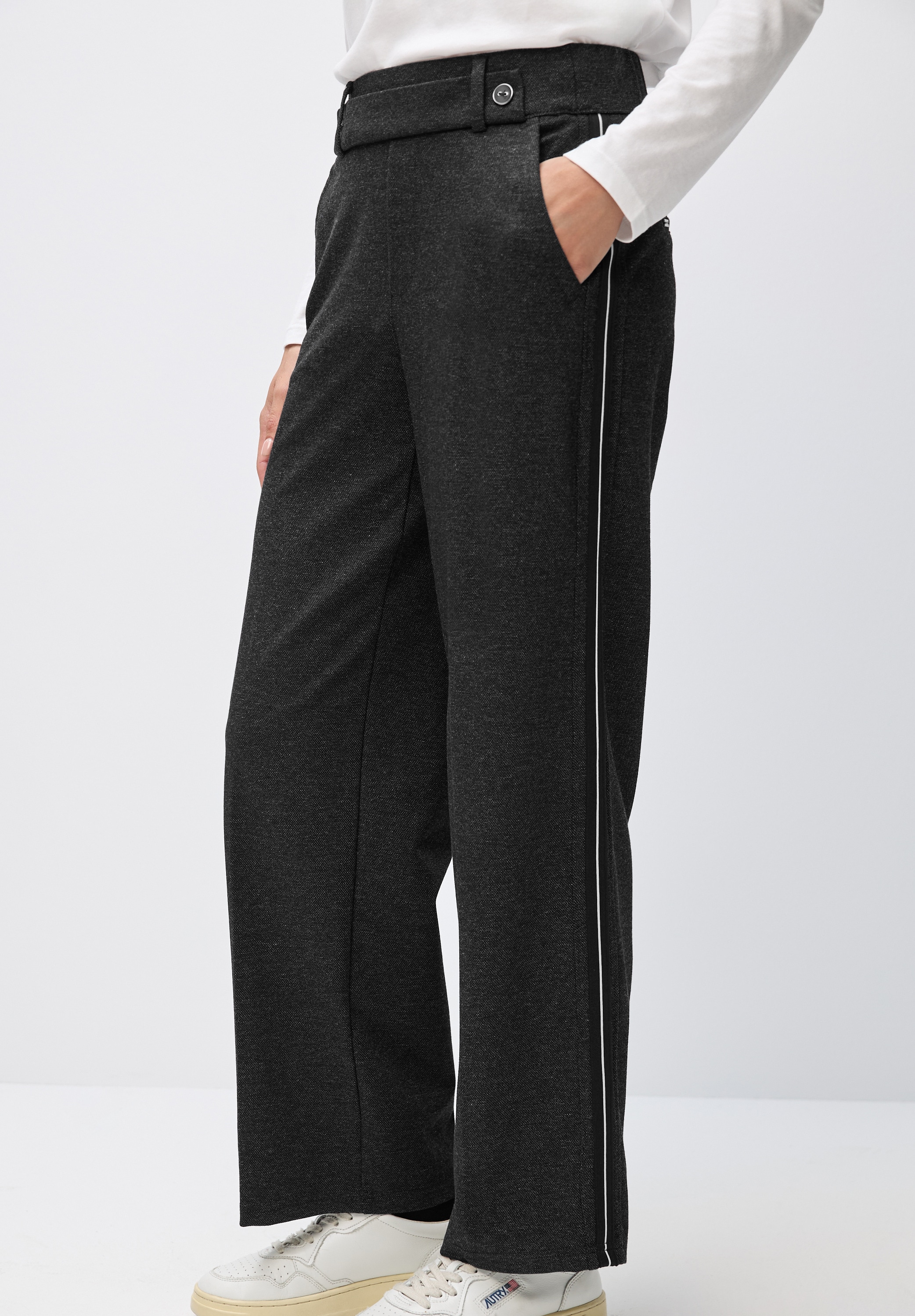 STREET ONE Stoffhose mit Tape günstig online kaufen