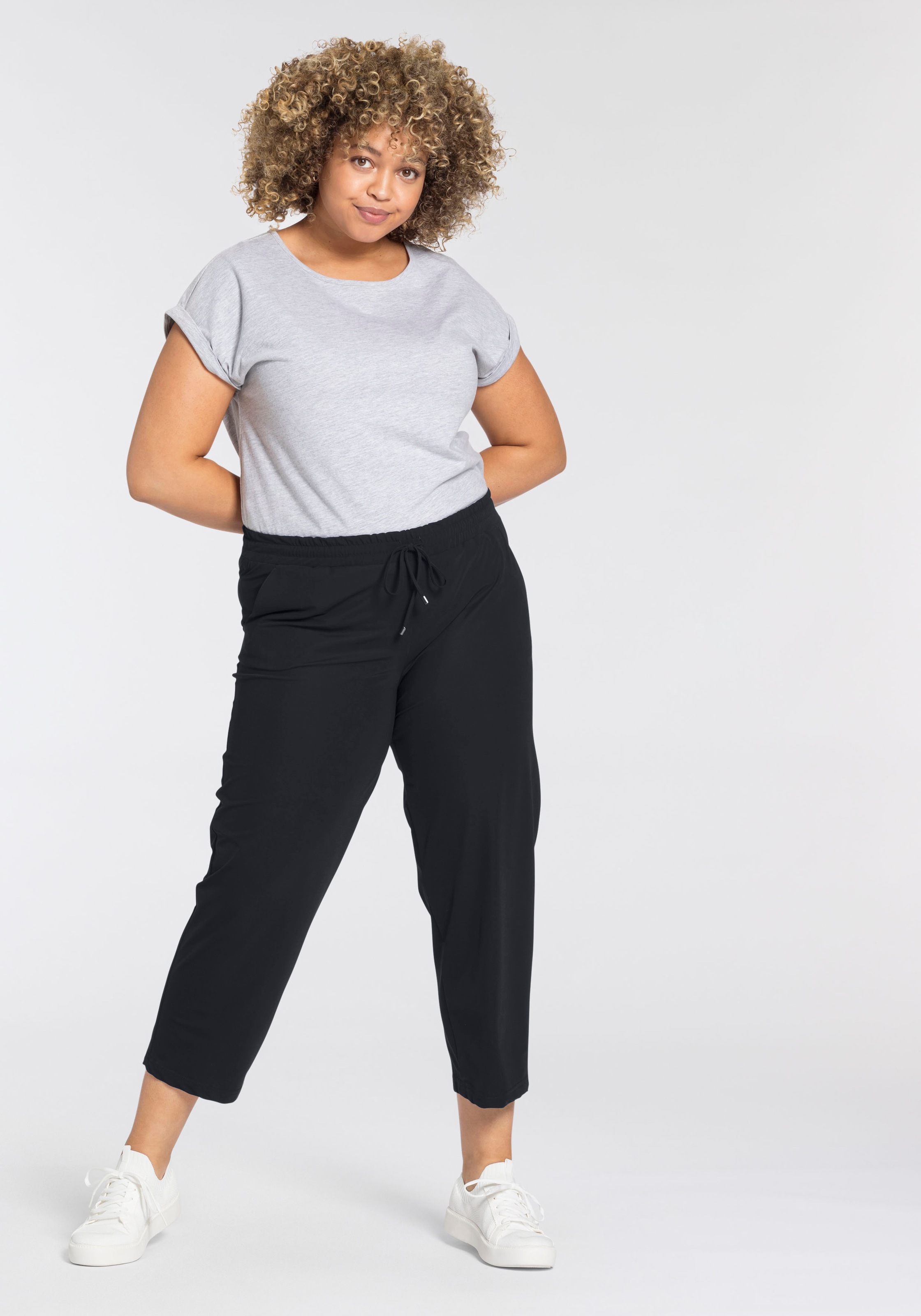 KJBRAND Babsie 7/8 Cropped Trousers Black 46 3