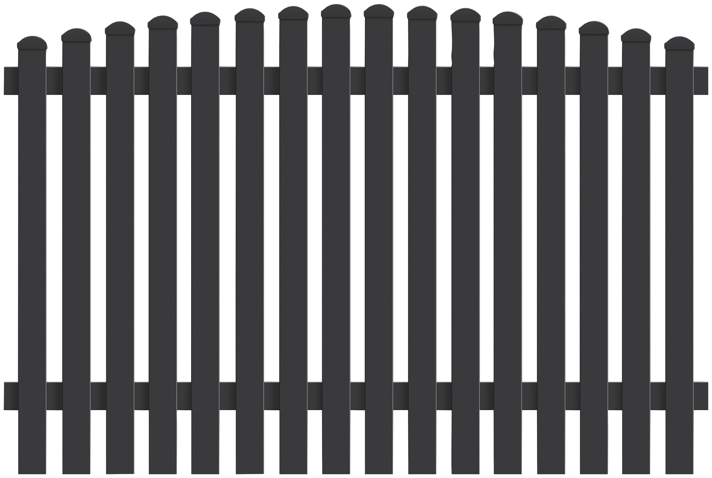 KM Zaun Lattenzaun »Meran Z37« LxH: 1813x150 c...