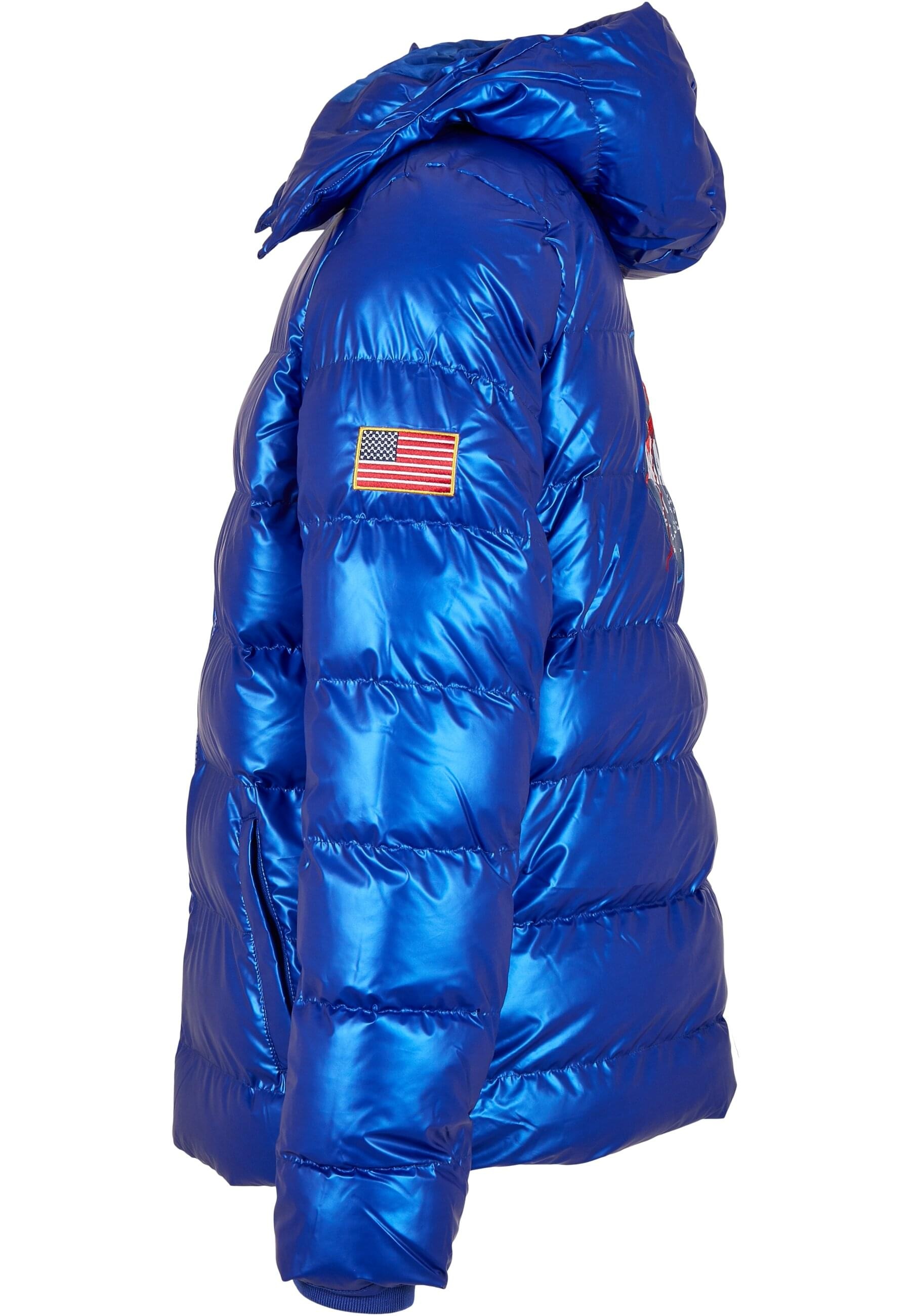 MisterTee Winterjacke »MisterTee Herren NASA Insignia Metallic Puffer Jacket«, (1 St.), ohne Kapuze