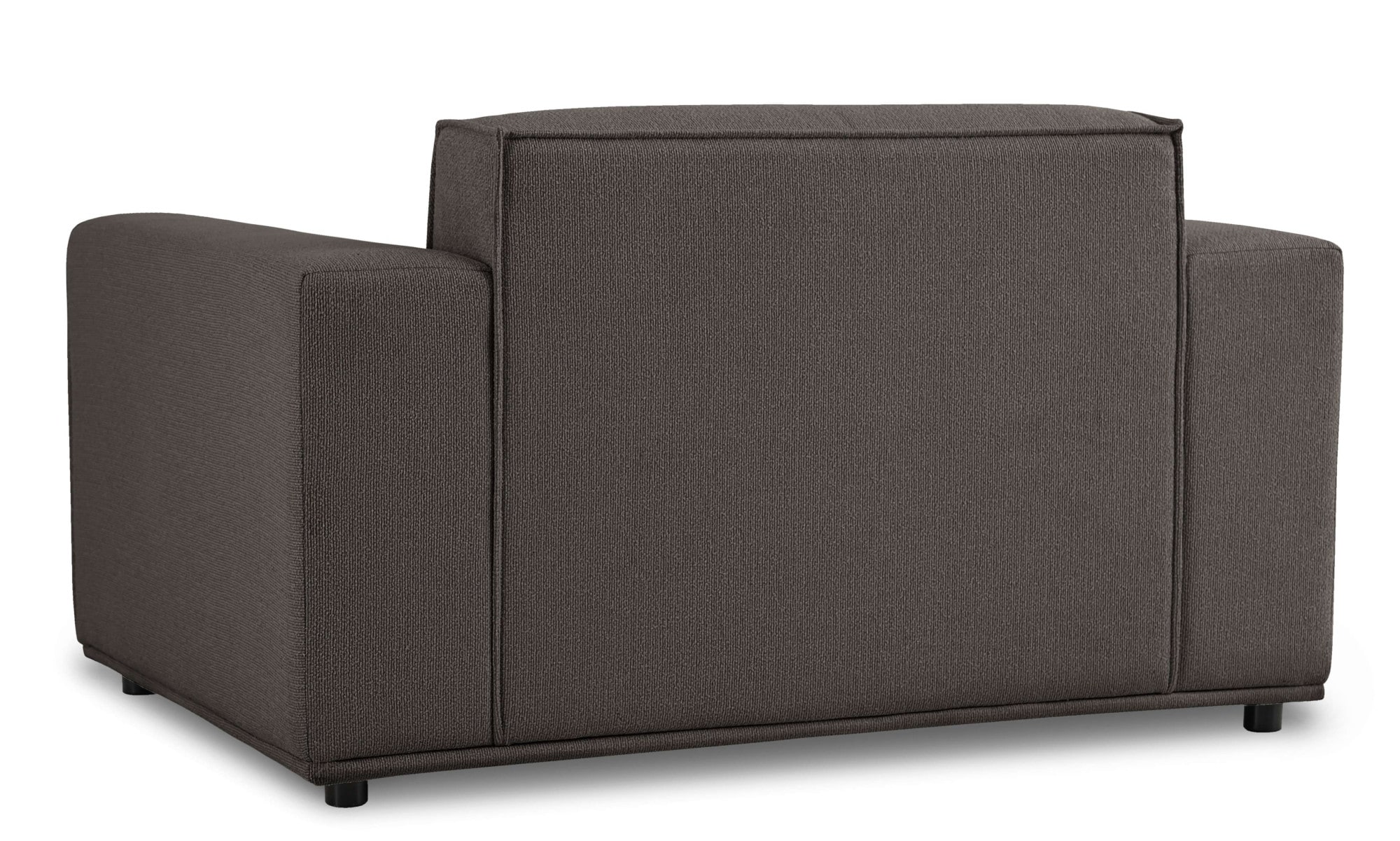 Home affaire Loveseat »Avelin, 1.5 Sitzer, 140 cm, Chenille, Struktur-Boucle«, mit Wellenunterfederung, Kedernaht, bodentief, Skandi-Design