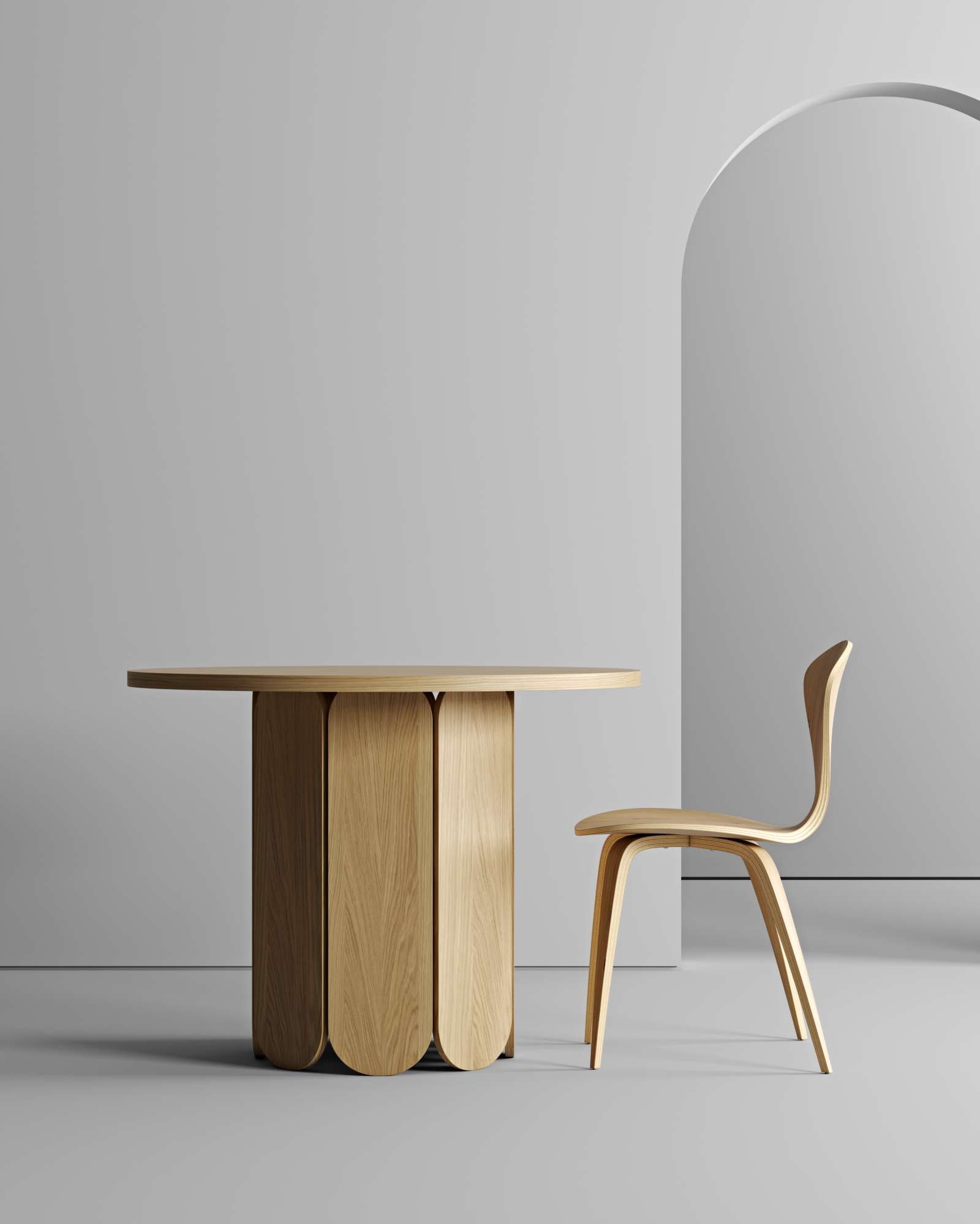 Woodman Esstisch "Soft", besonderes Design, Breite 98 cm, FSC-zertifiziert günstig online kaufen