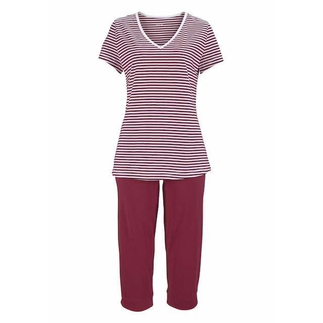 H.I.S Capri-Pyjama mit Bündchen an den Beinabschlüssen | BAUR