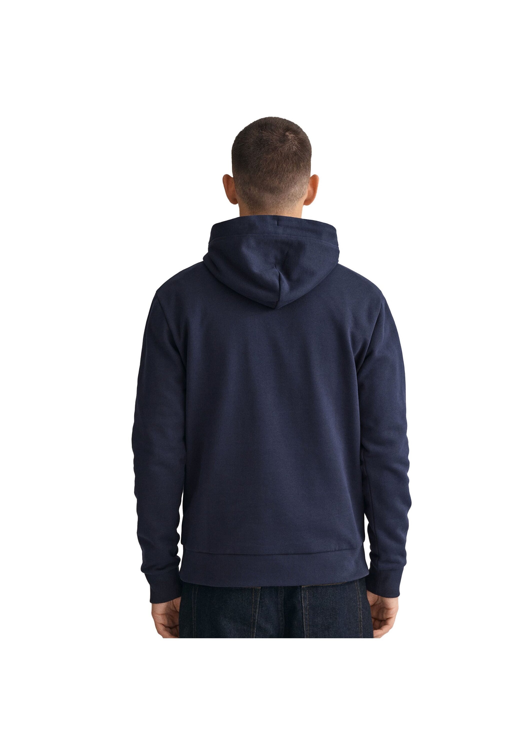 Sweatshirt GANT "Sweatshirt REGULAR TONAL SHIELD HOODIE", Herren, Gr. 3XL, blau, Obermaterial: 90% Baumwolle CO. 10% Polyester PES., Sweatshirts Sweatshirt 3