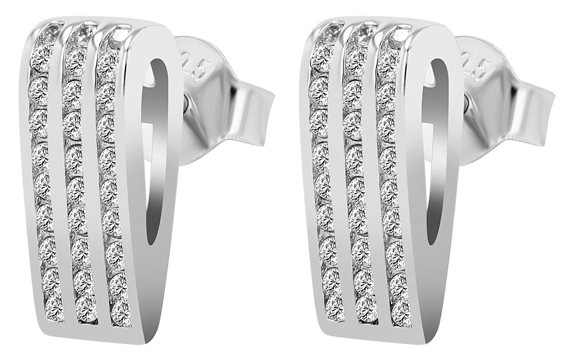 Adelia´s Paar Ohrhänger "Ohrringe – Ohrstecker aus 925 Silber" Geschenkidee: zeitlos und vielseitig