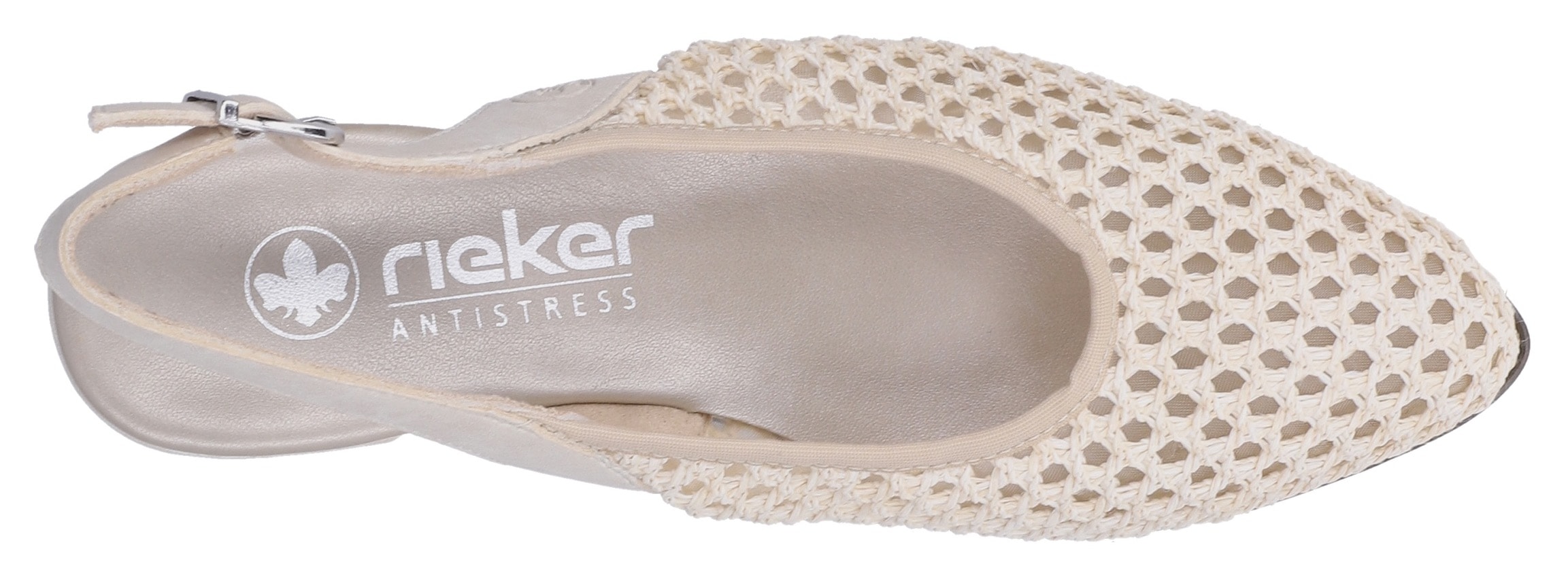 Rieker Slingsandale  Sommerschuh, Festtagsschuh, Blockabsatz, mit Riemchen