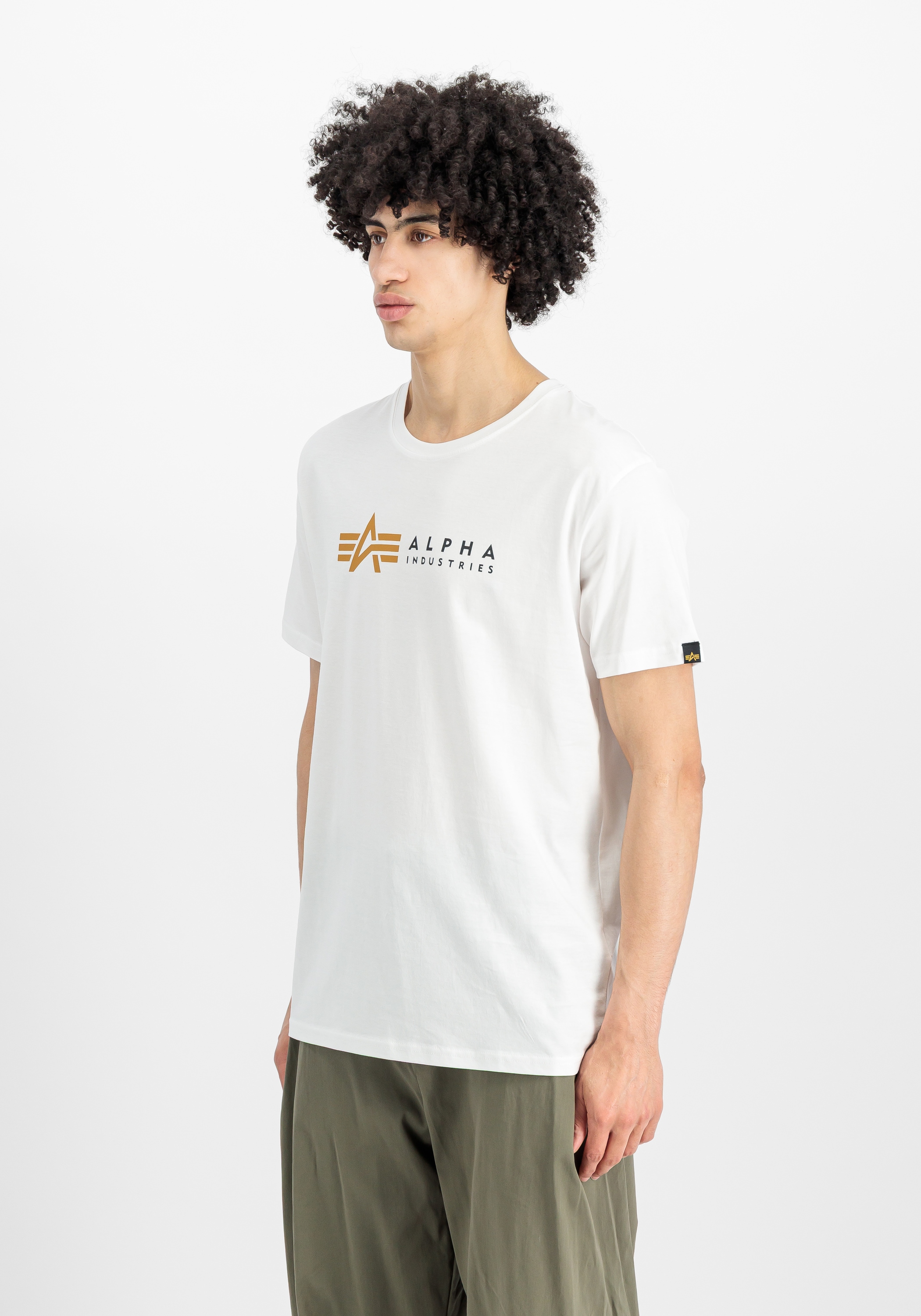 Alpha Industries Label T-Shirt White 2XL 4