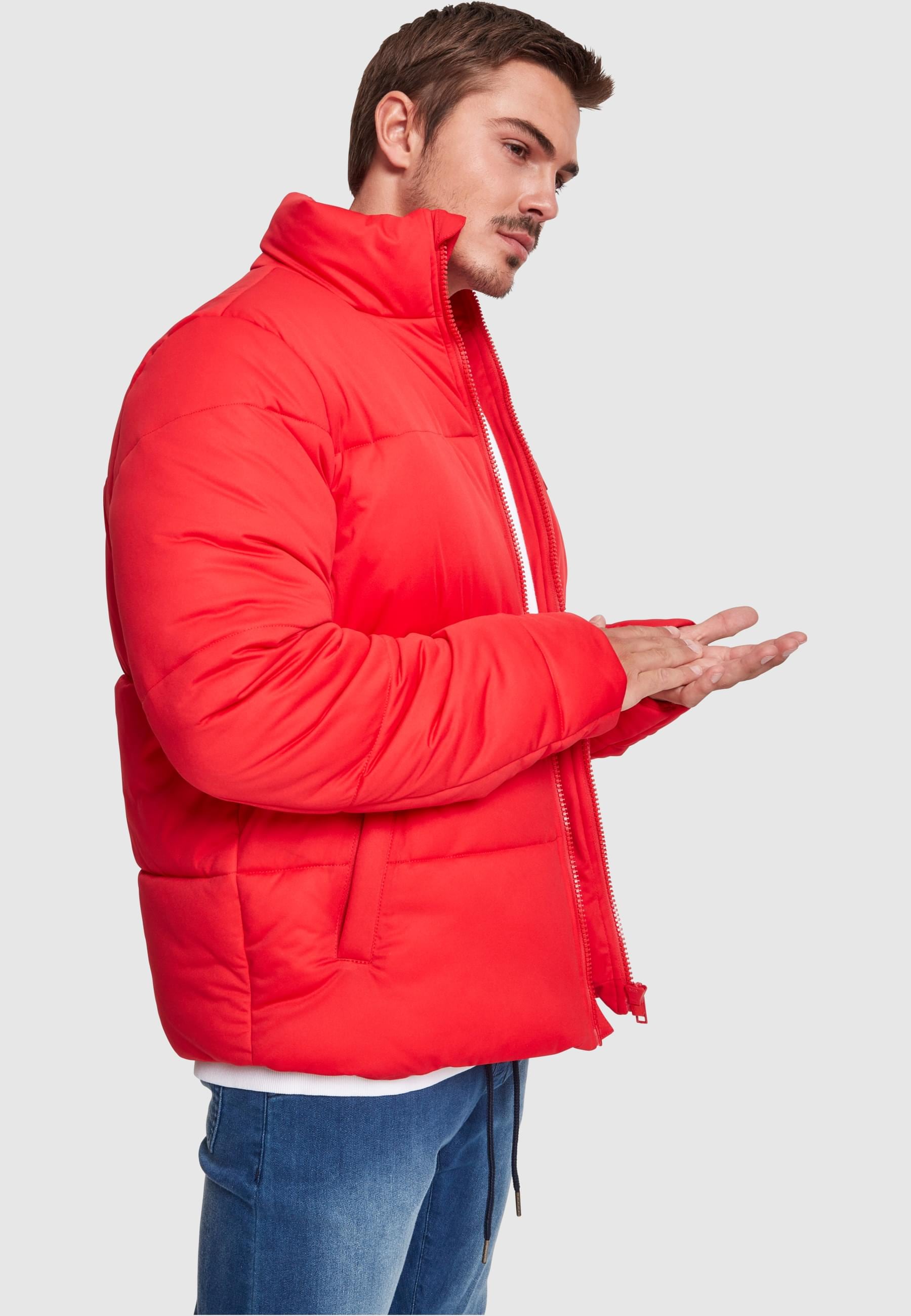 URBAN CLASSICS Winterjacke »Urban Classics Herren Boxy Puffer Jacket«, (1 St.), ohne Kapuze