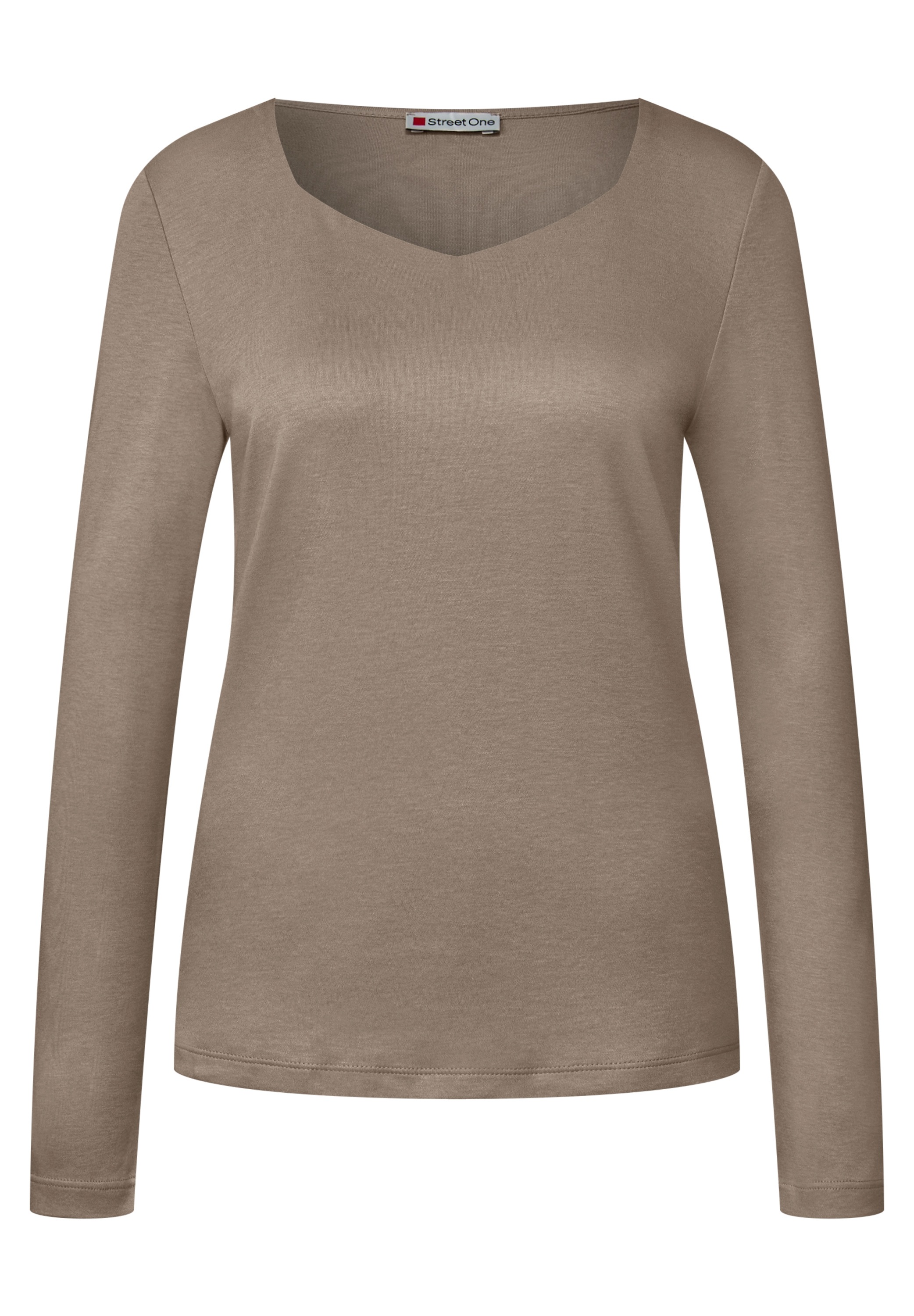 STREET ONE Langarmshirt, im soften Baumwoll-Mix