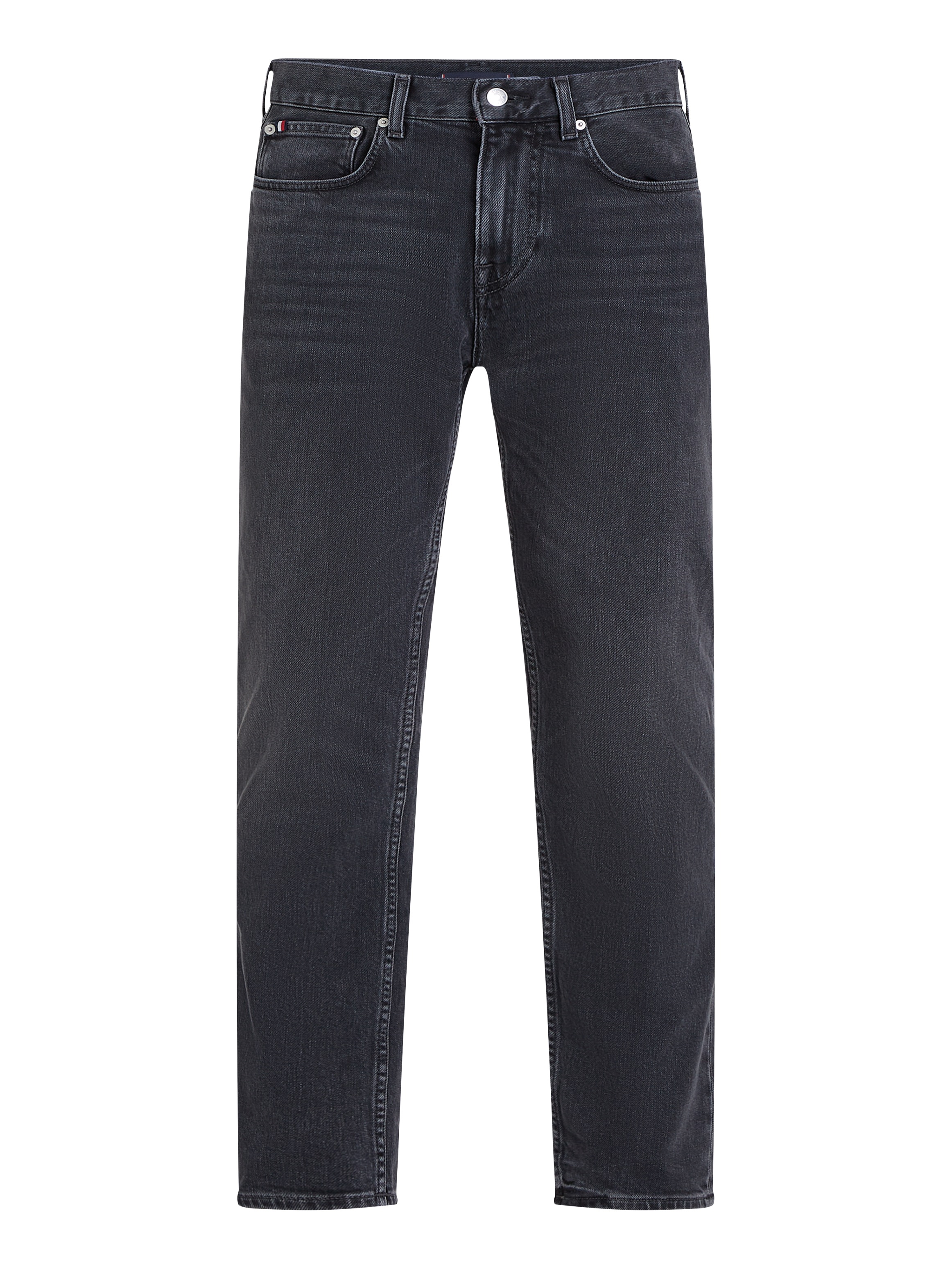 Tommy Hilfiger Straight-Jeans »STRAIGHT DENTON STR CLARK BLACK«, in schwarzer Waschung