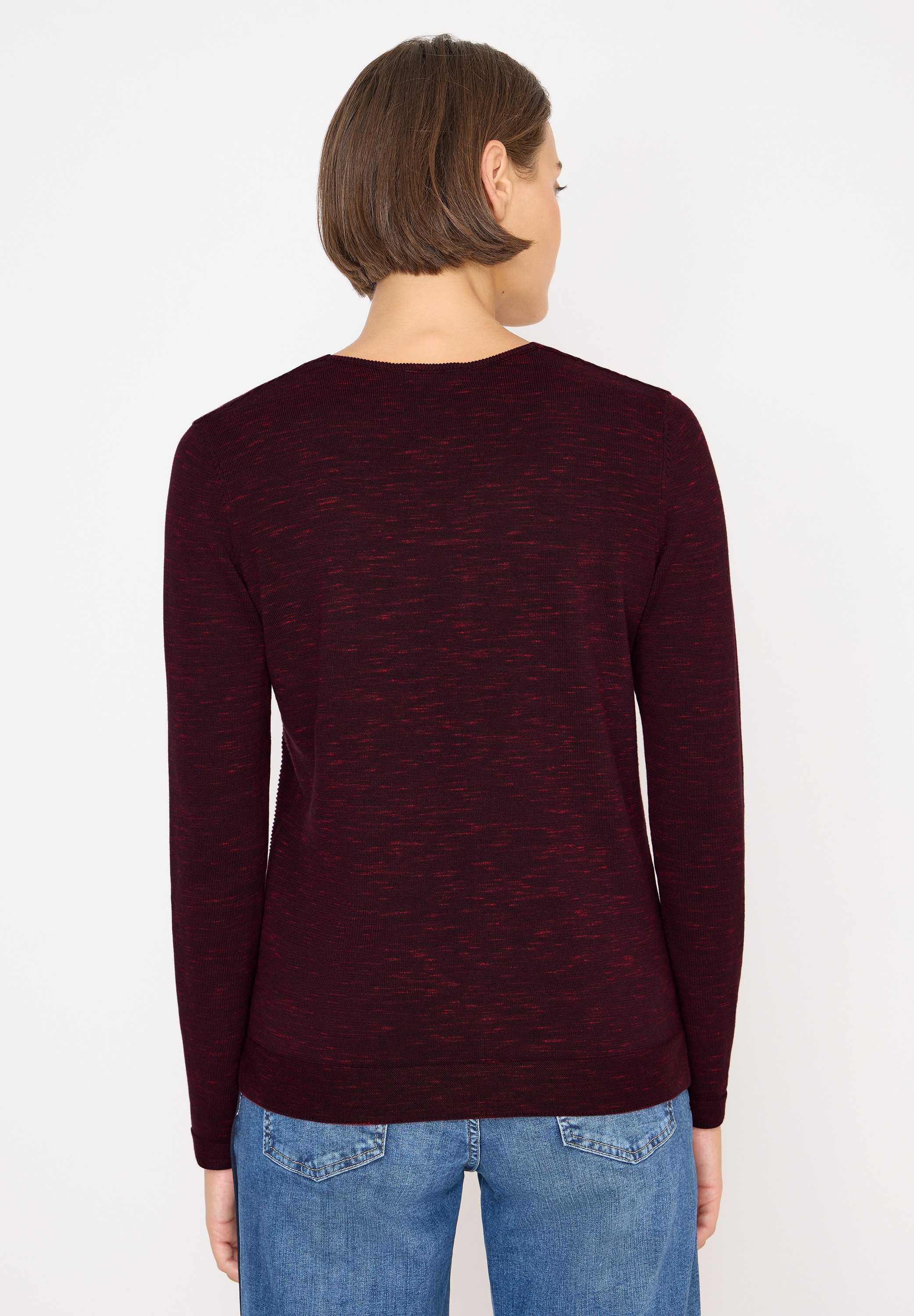STREET ONE Strickpullover, im Melange Look
