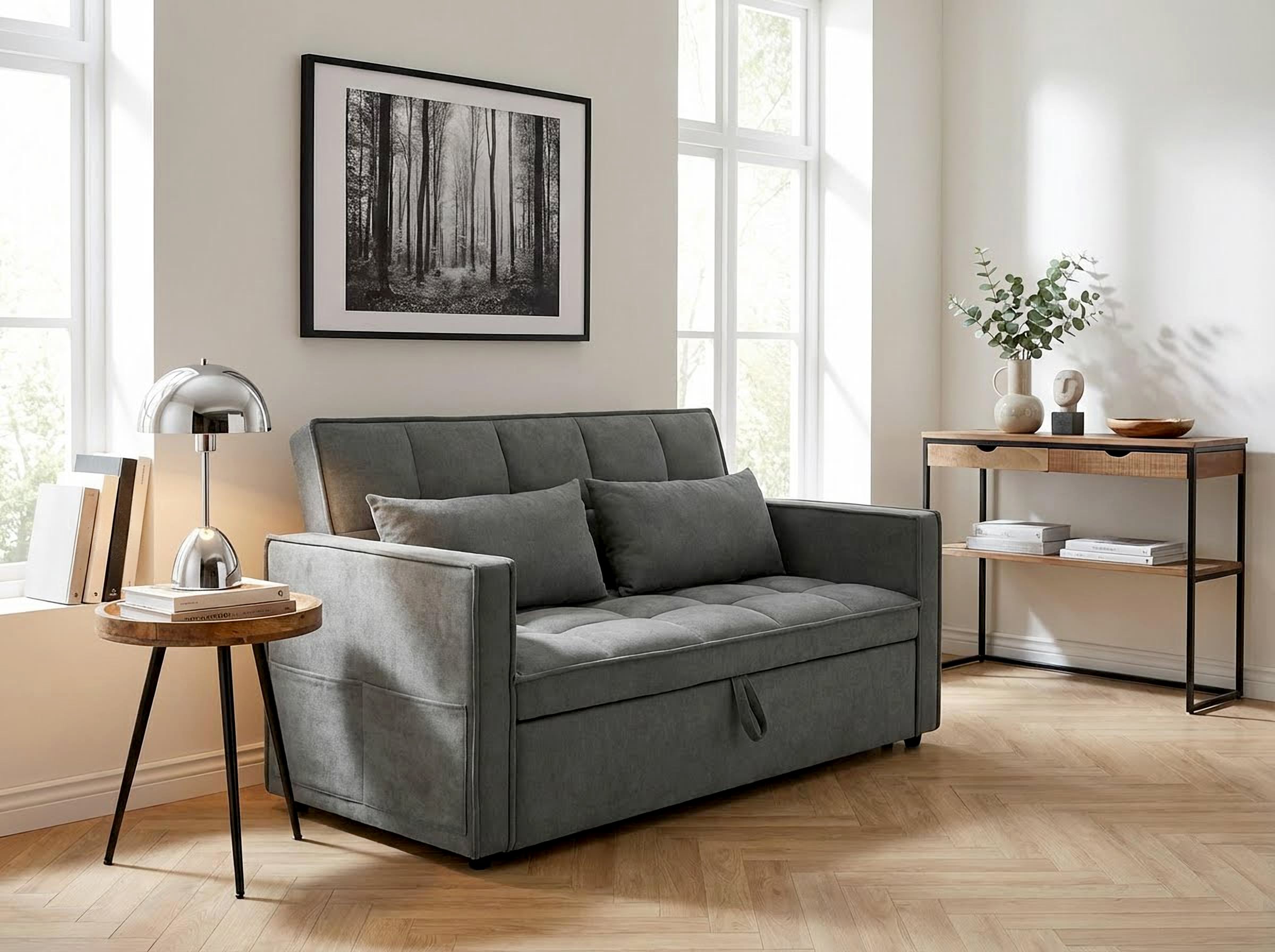 OTTO home Schlafsofa "STEFFO, 159 cm, 2-Sitzer, mit verstellbarer Rückenleh günstig online kaufen