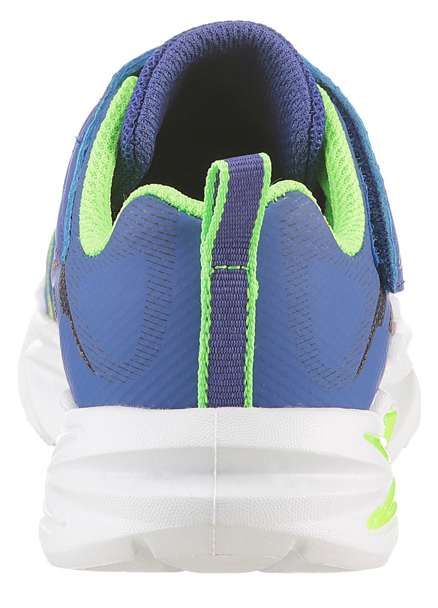 Skechers Lauflernschuh »FLEX-GLOW ULTRA LIGHTS«, Blink,-Klettschuh zum Schlüpfen, Neon, Größenschablone zum Download