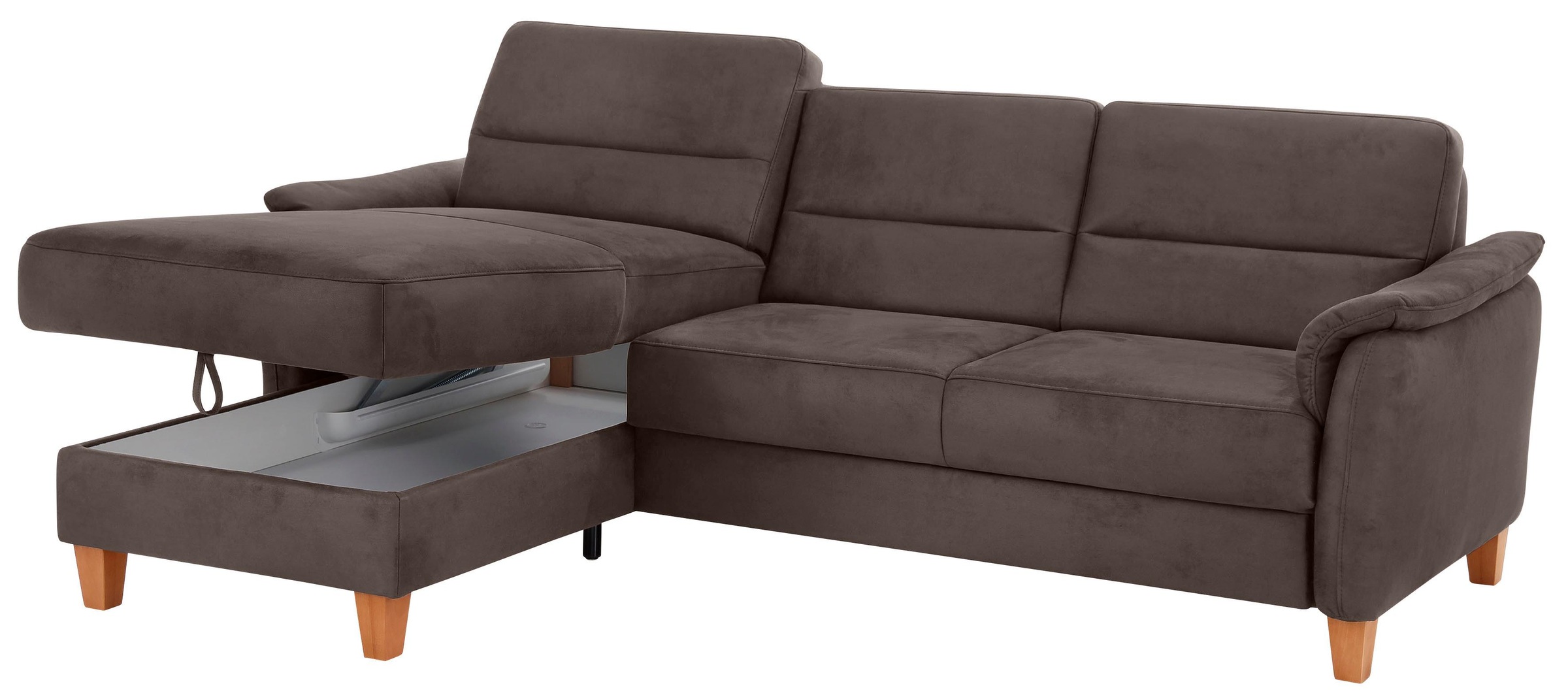 Home affaire Ecksofa »Palmera L-Form«, Federkern, wahlweise mit Bettfunktion und mit/ohne Bettkasten