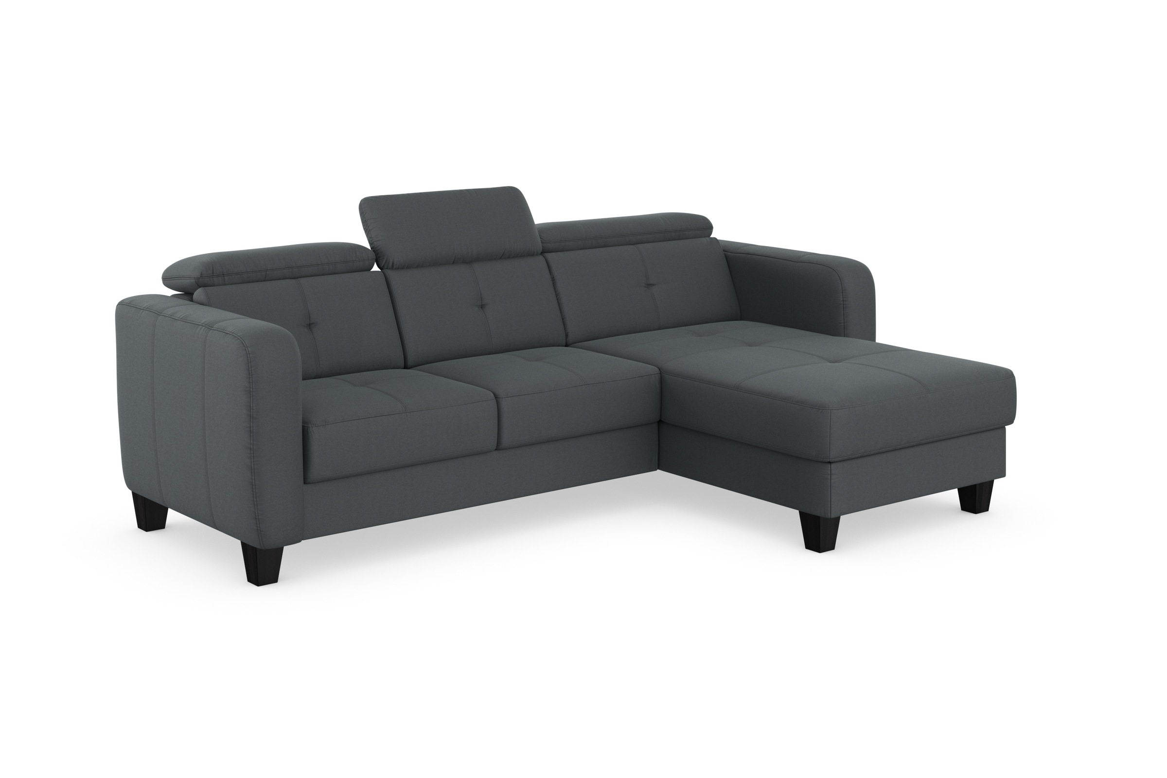 sit&more Ecksofa »Belluci L-Form«, inklusive Federkern, wahlweise mit Bettfunktion und Bettkasten