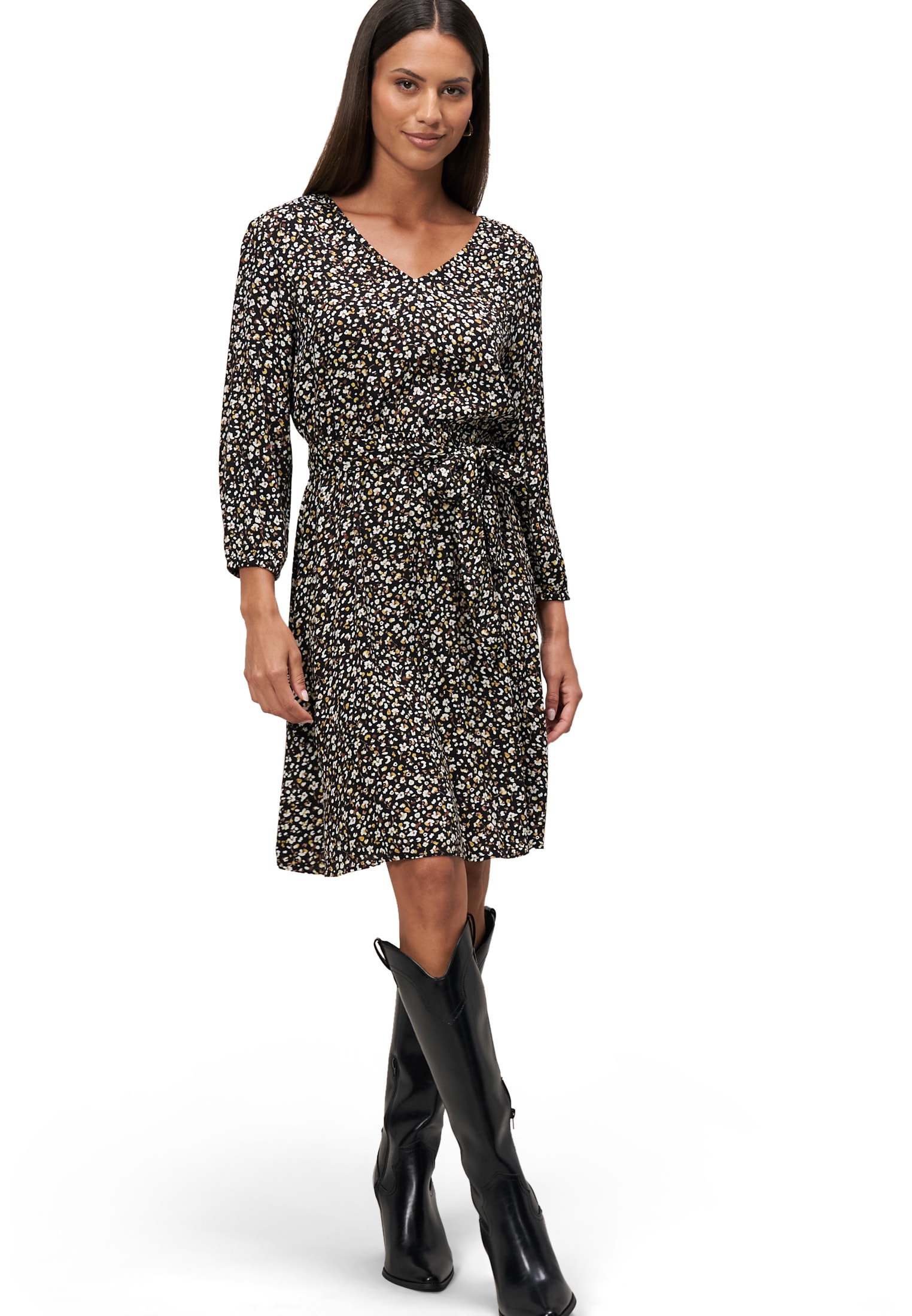 Zero Minikleid "zero Minikleid mit Blumendruck", Gürtel günstig online kaufen