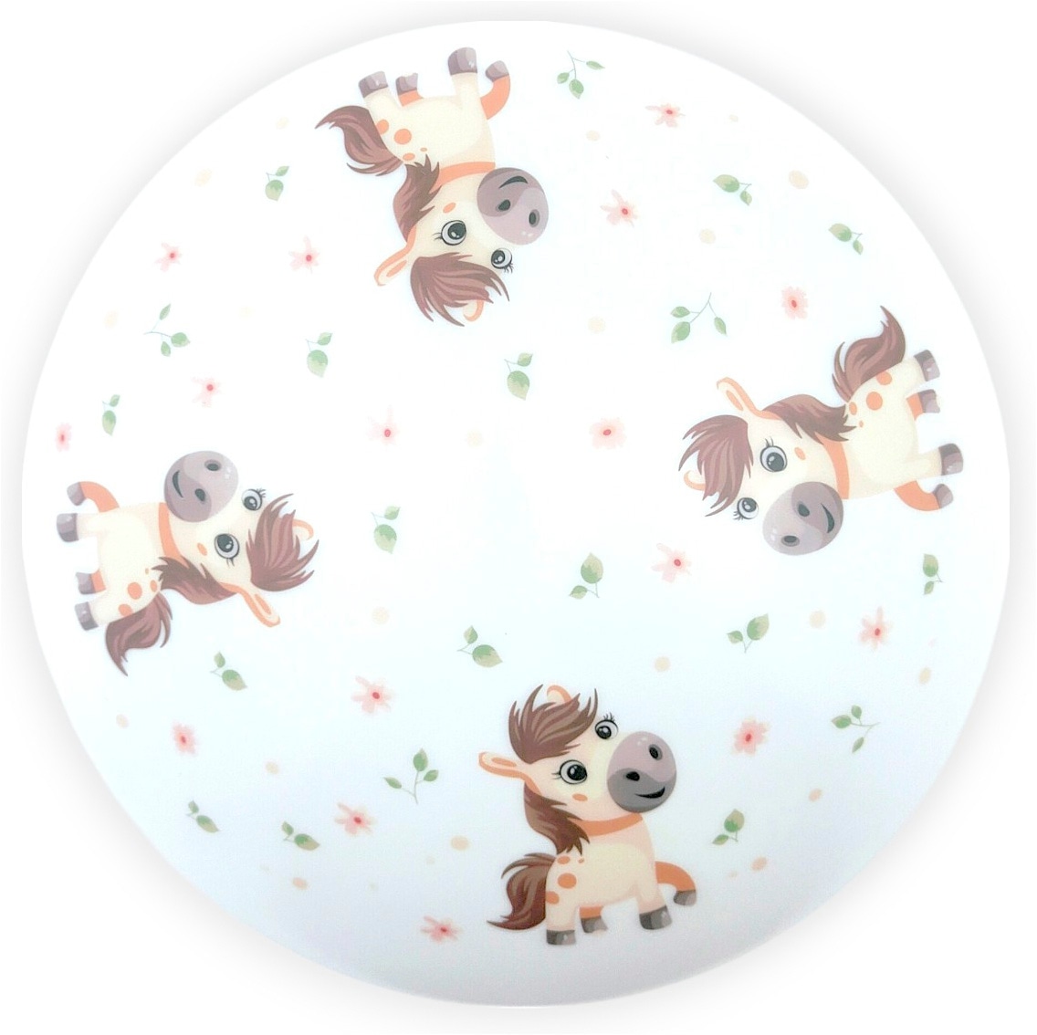 niermann Deckenleuchte »Kinderlampe mit Motiv "Pony Paula", Kinderzimmer« E27 1 Stk. bruchsichere Deckenschale
