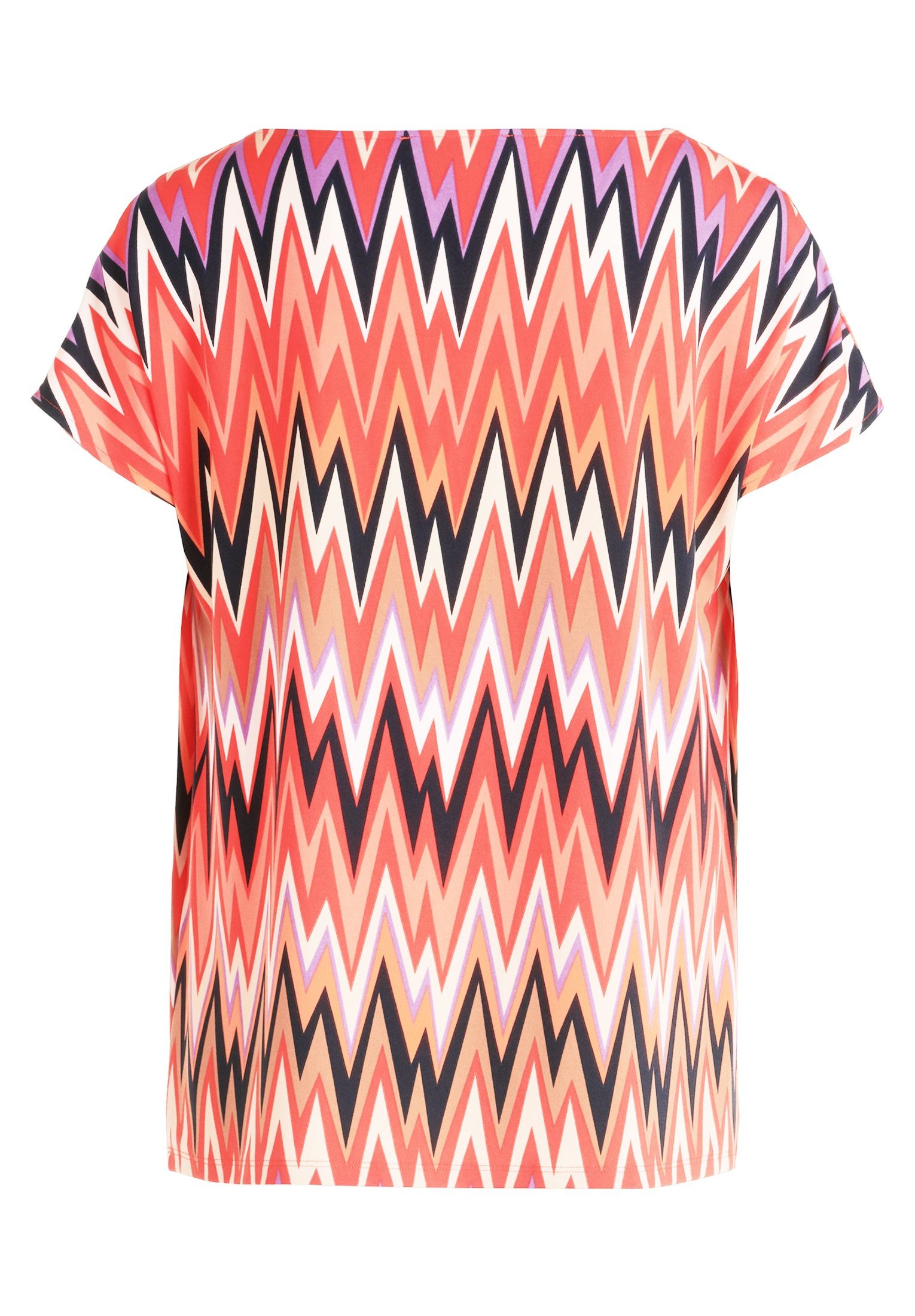 Betty Barclay Kurzarmshirt »Betty Barclay Printshirt mit Wasserfallausschnitt«, (1 tlg.), Material