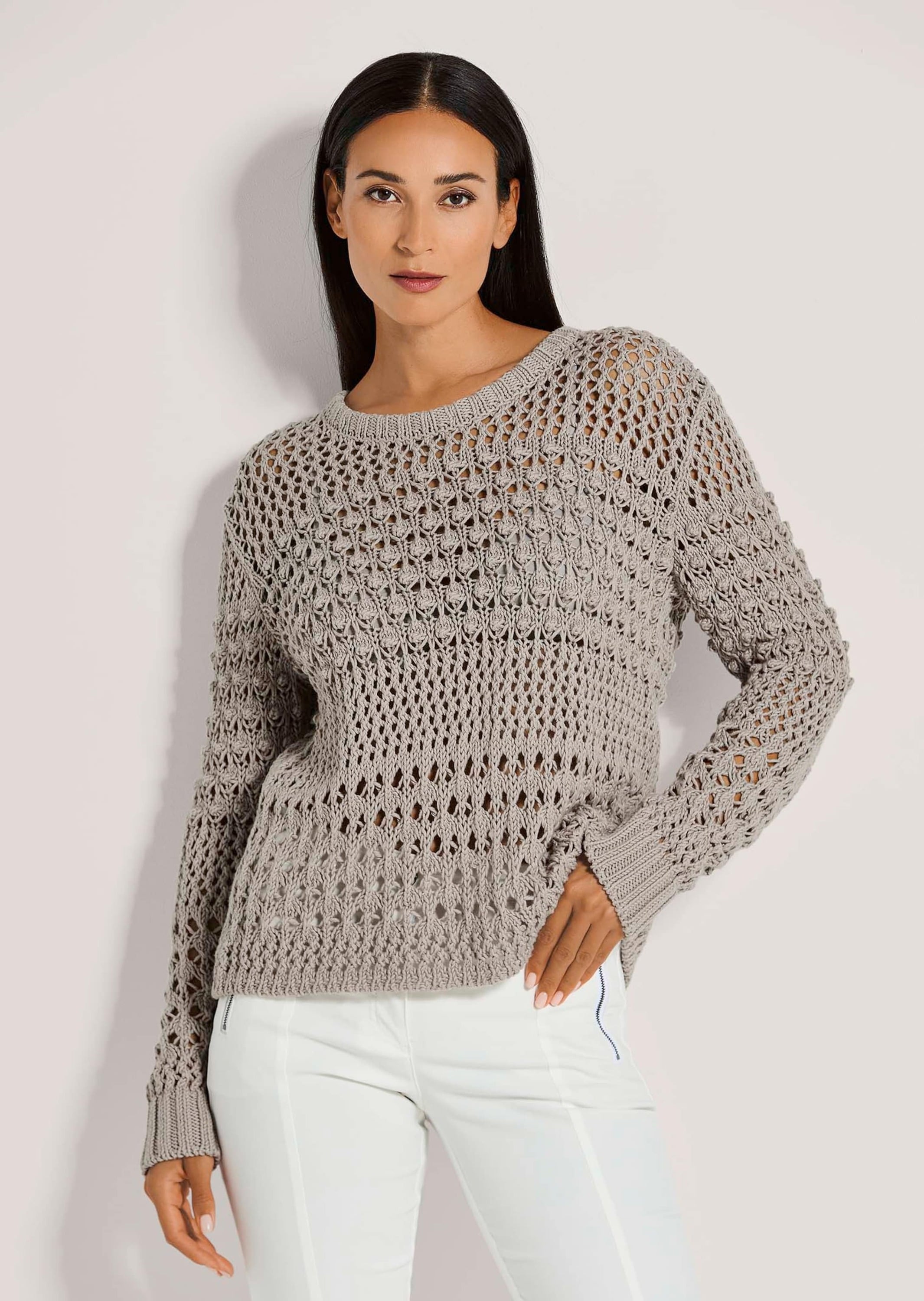 Thumbnail - MADELEINE Longpullover "Pullover Pullover mit Ajour-Muster"
