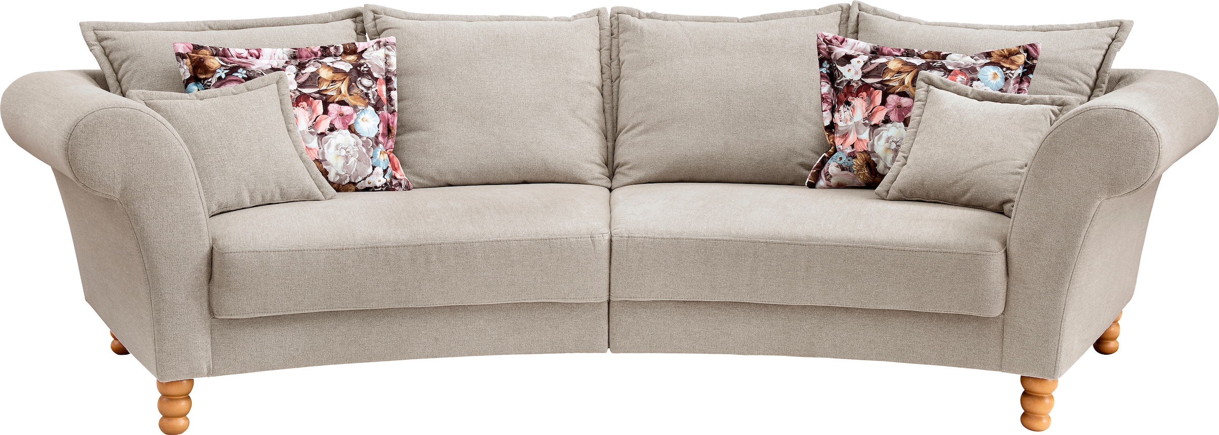 Home affaire Big-Sofa "Tassilo geschwungene Formensprache, bequem, Mega Sof günstig online kaufen