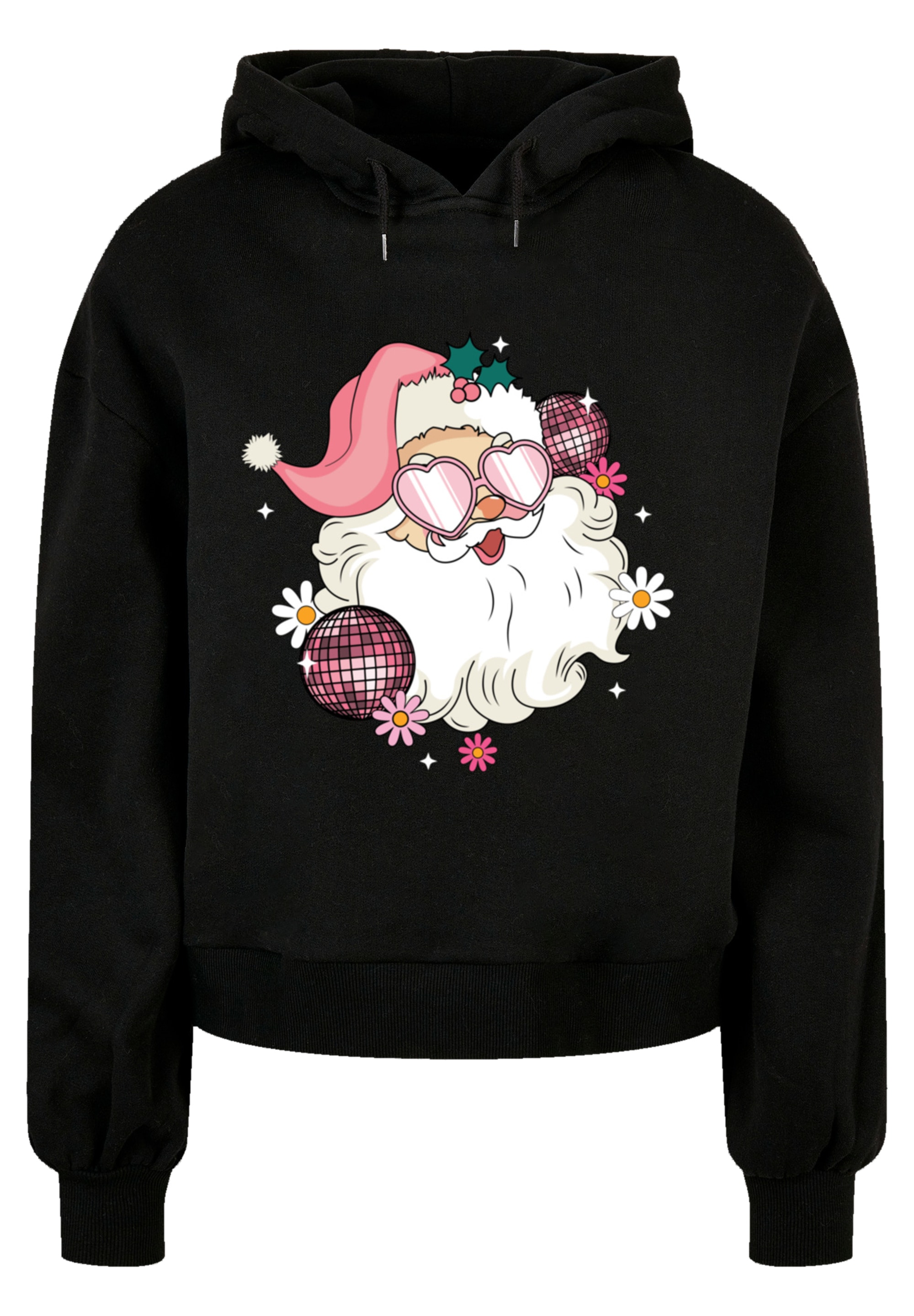 F4NT4STIC Kapuzenpullover »Pink Retro Disco Santa Weihnachten Bling«, Premium Qualität, Christmas Collection