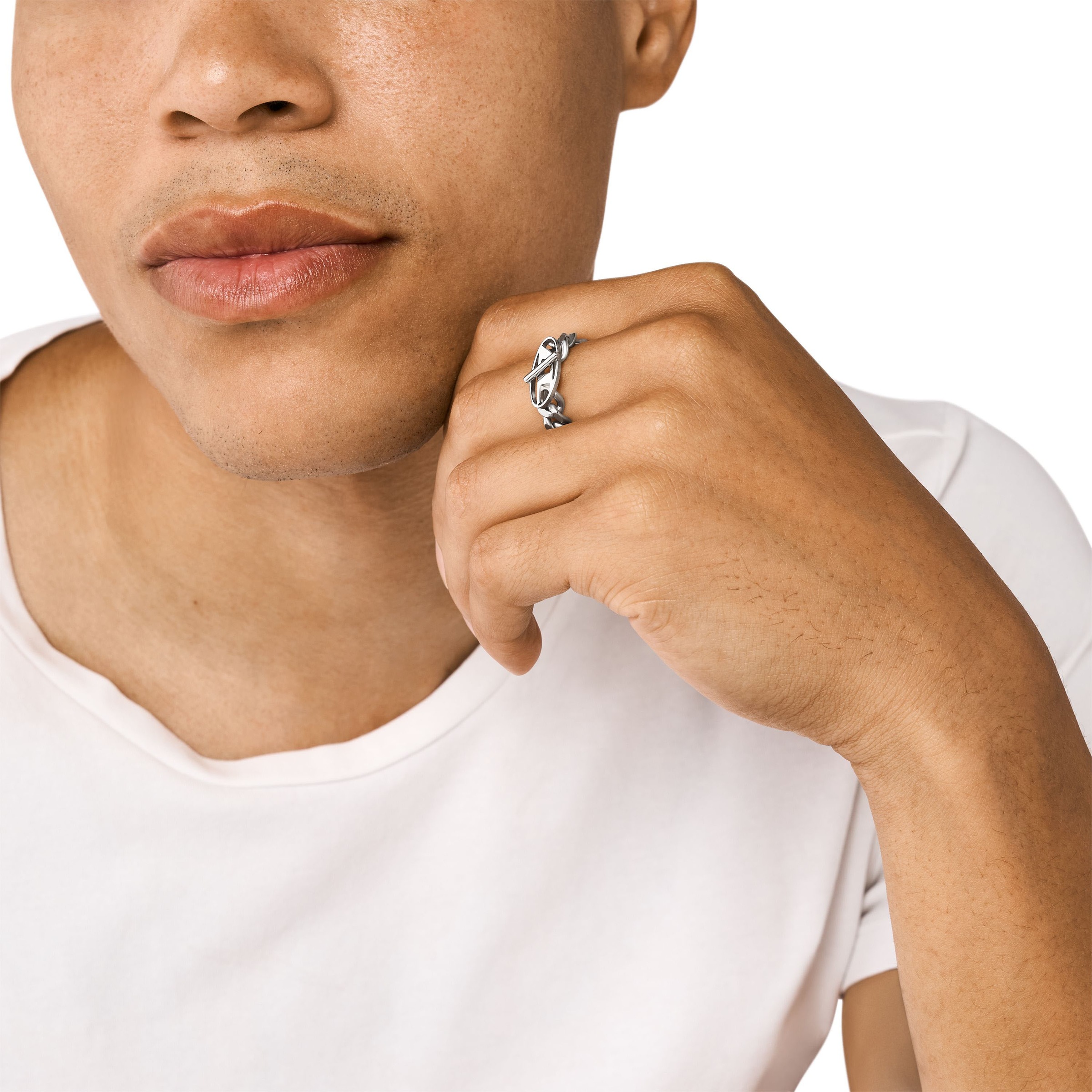 Diesel Fingerring »Schmuck Geschenk Edelstahl Ring BAND, DX1533040«