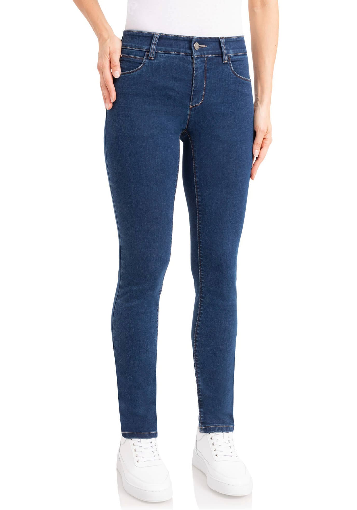 wonderjeans Slim-fit-Jeans, Klassischer gerader Schnitt