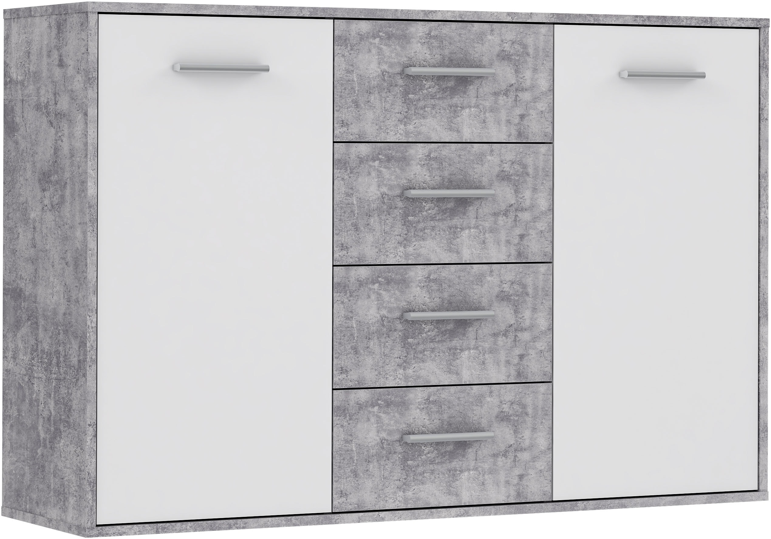 FORTE Sideboard "Sideboard, verschiedene Dekore, Schubkästen" B/H/T 122,6/81,7/34,2 cm, Stauraum