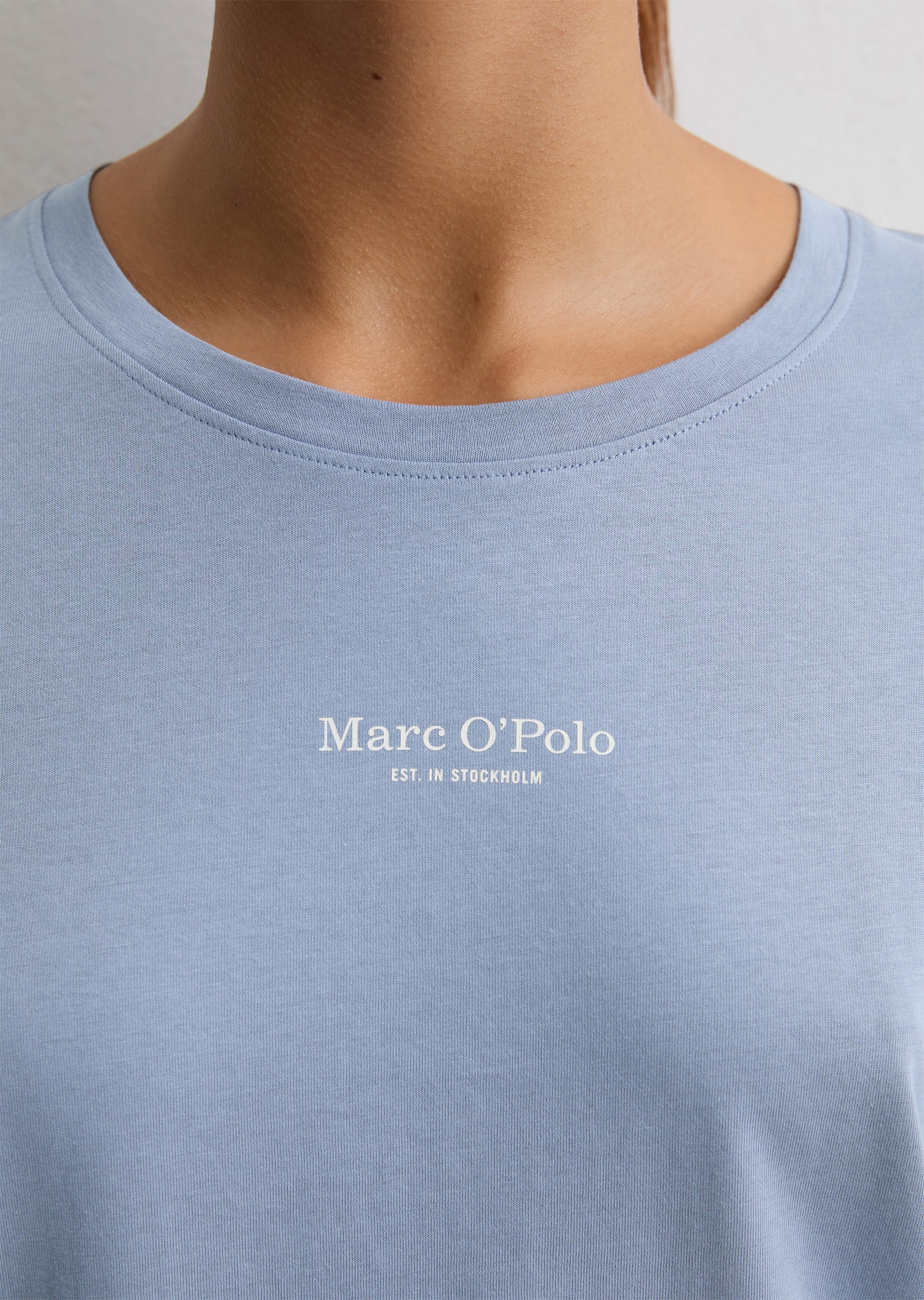 Marc O'Polo Langarmshirt »Mix N Match Cotton«, Baumwolle, weich, atmungsaktiv, Rundhals-Ausschnitt