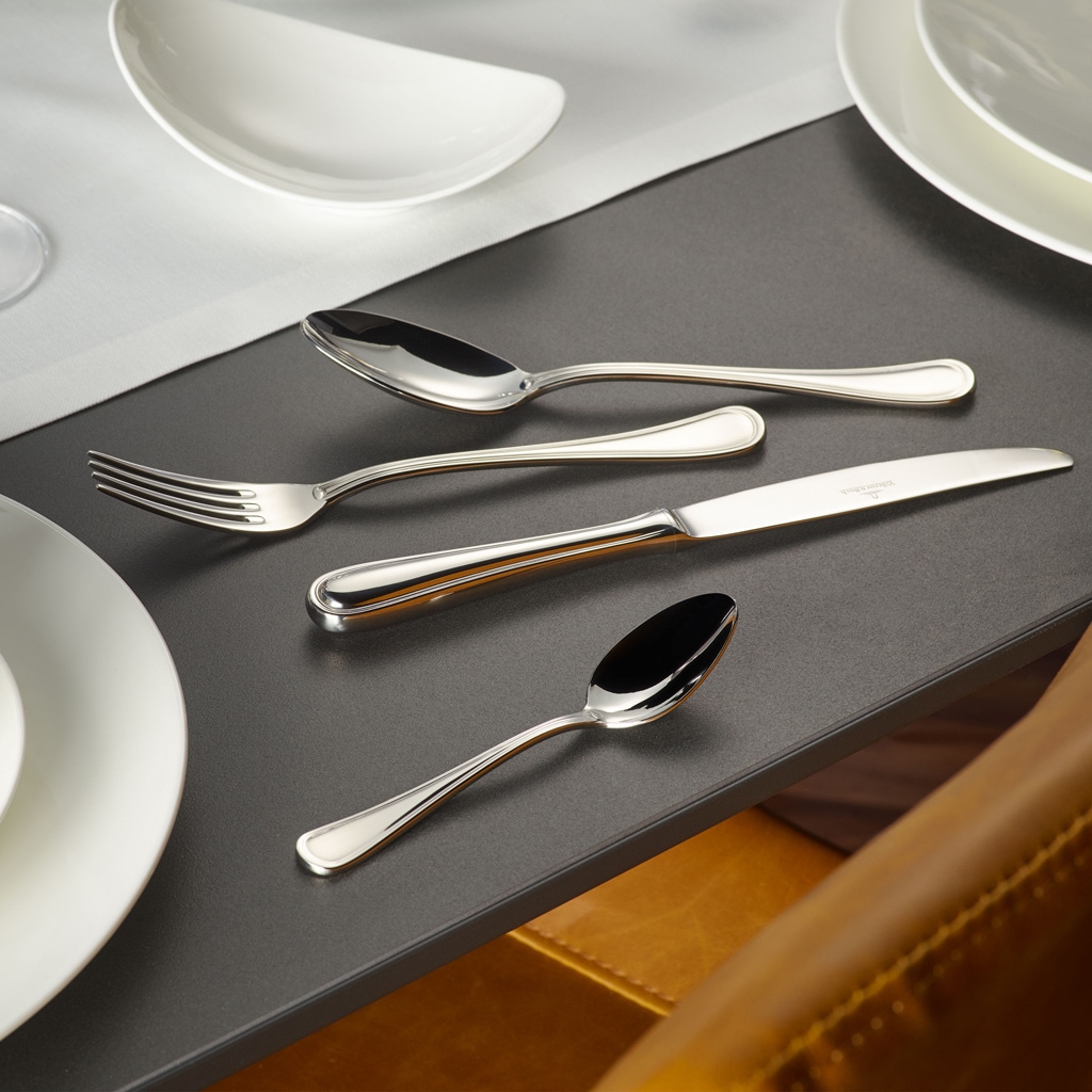 Villeroy & Boch Esslöffel »Tafellöffel Neufaden Merlemont 205 mm 6er Set silber« Spülmaschinenfest