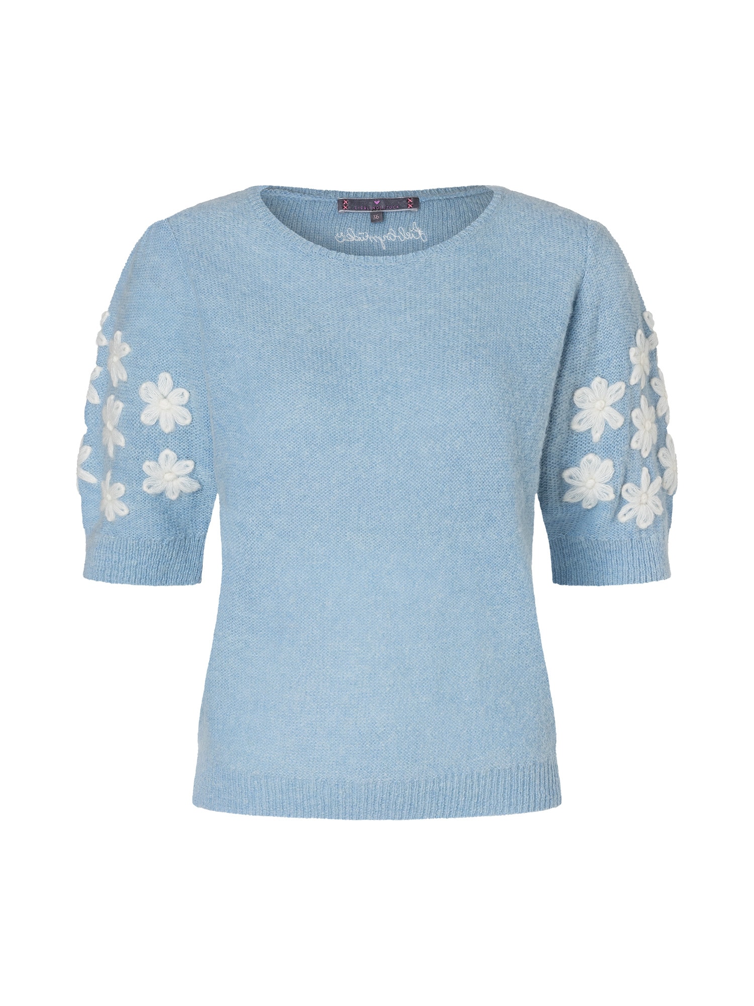 Lieblingsstück Kurzarmpullover »ZerdaliL« mit Alpakawolle und Wolle