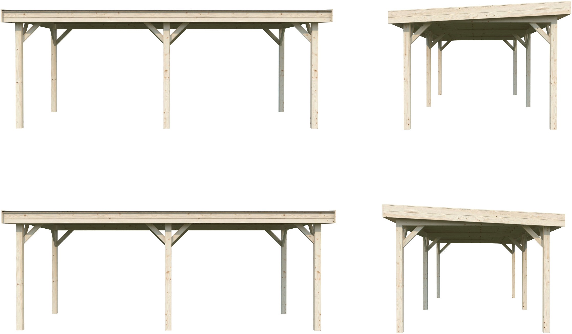 Palmako Holzpavillon »Lenna 16,6 m²« BxTxH: 628x340x245 cm