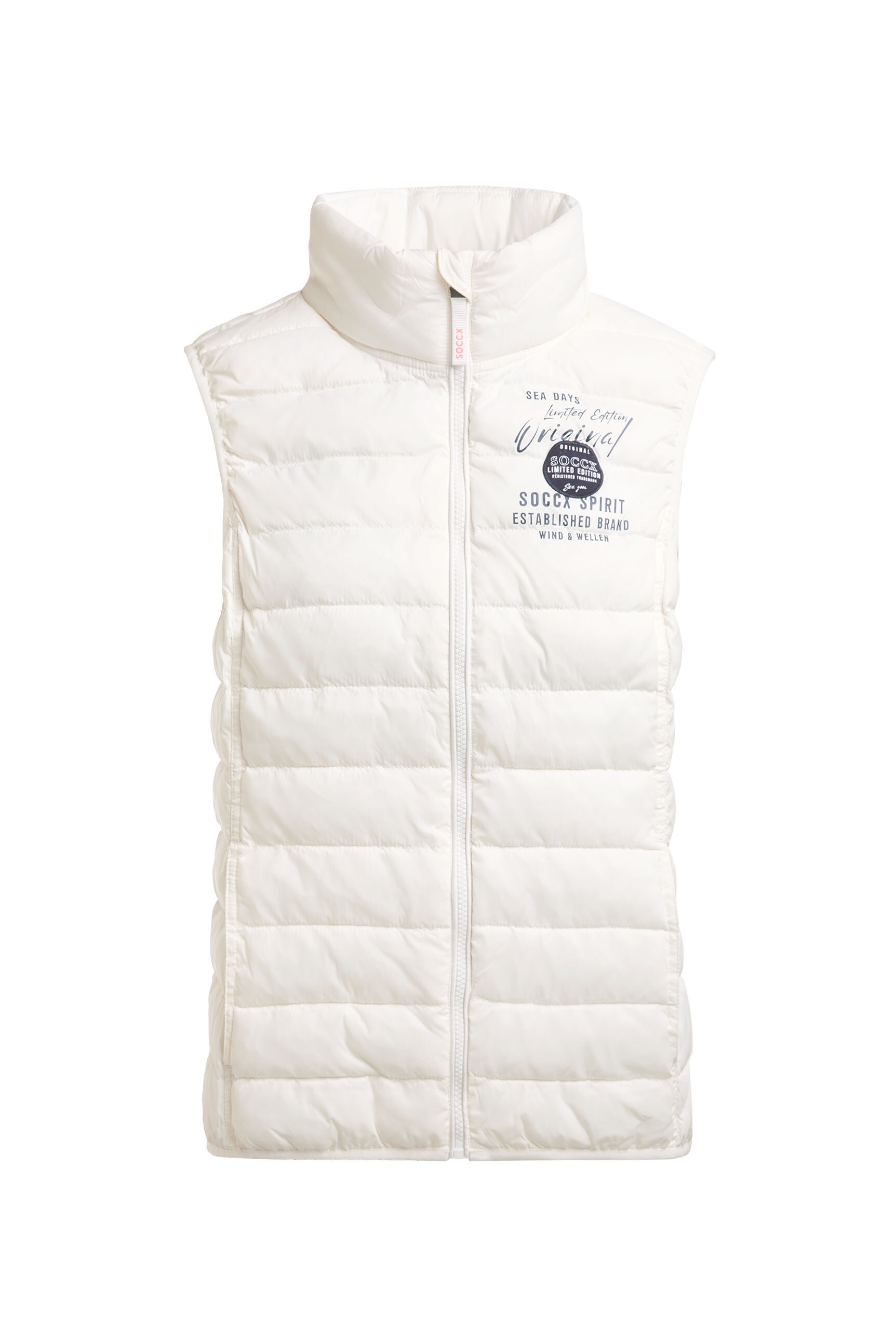 SOCCX Steppweste mit elastischem Saumabschluss