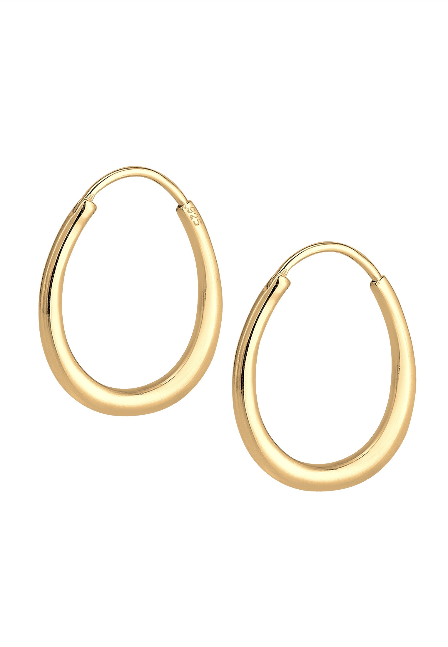 Elli Paar Creolen »Creolen Oval 925 Sterling Silber«