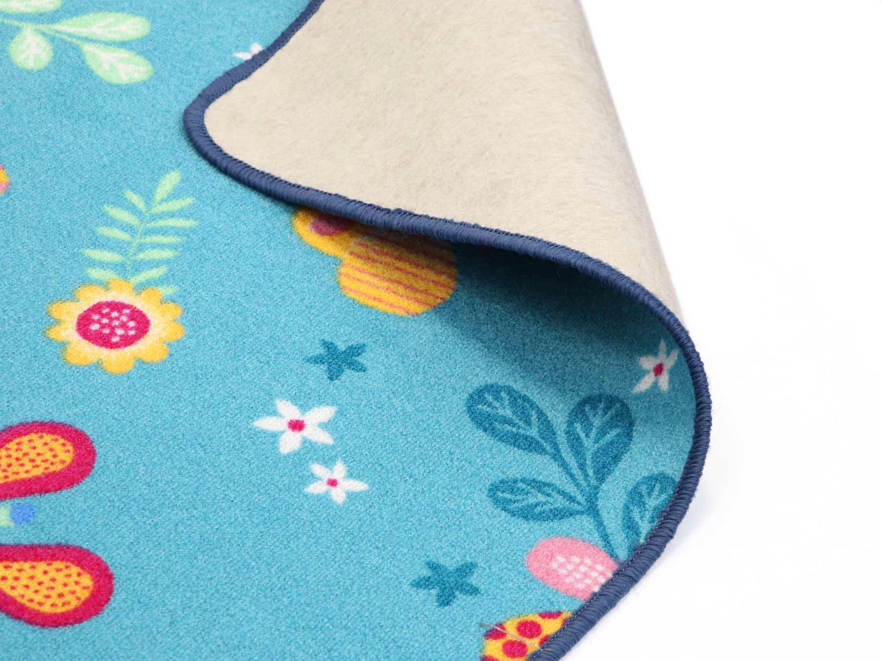 | Kinderzimmer auf in Primaflor-Ideen Rechnung BAUR Kinderteppich Textil »PAPILLON«, rechteckig, Motiv Schmetterlinge,