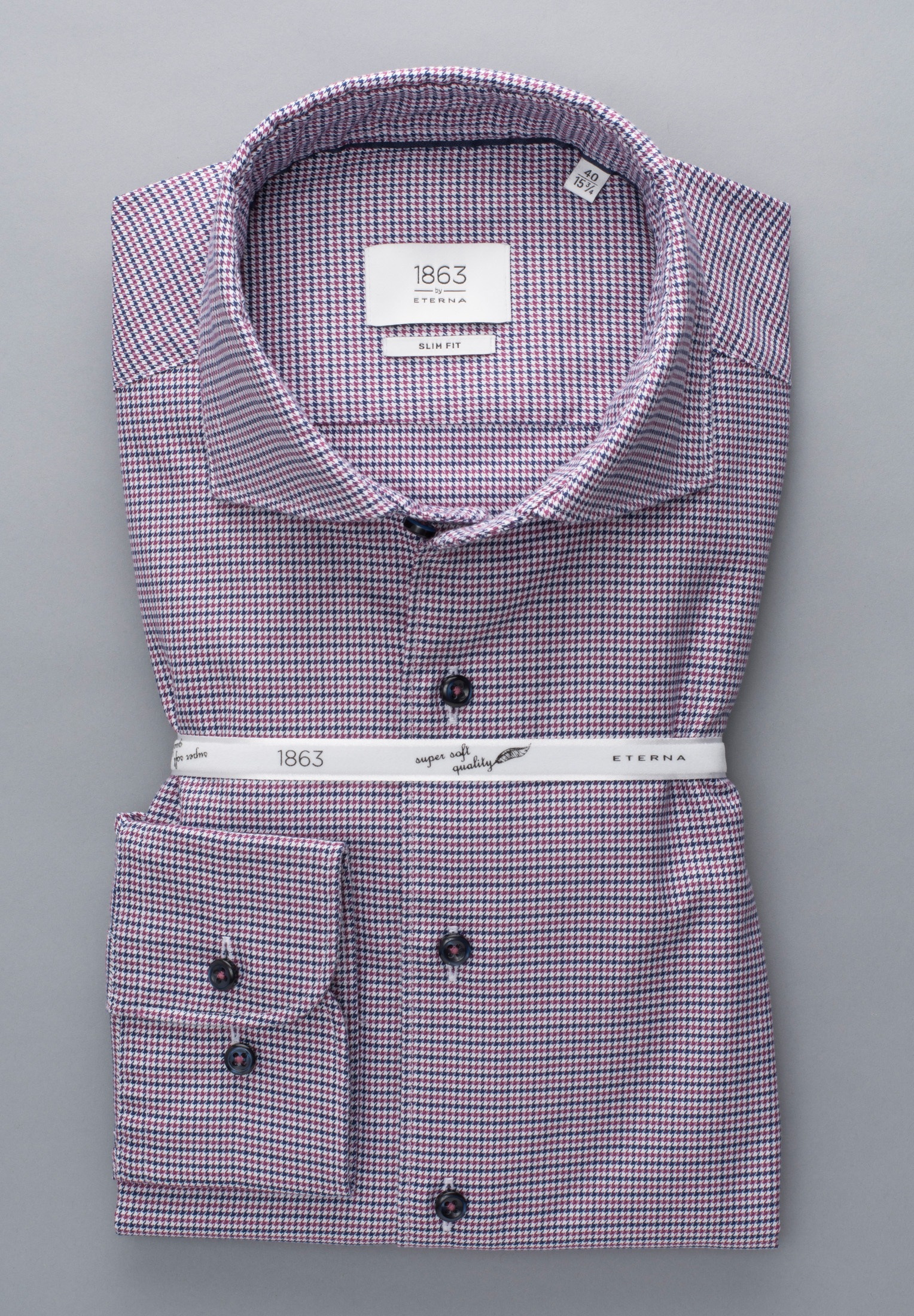 Eterna Langarmhemd »SLIM FIT«, EASY IRON (bügelleicht)