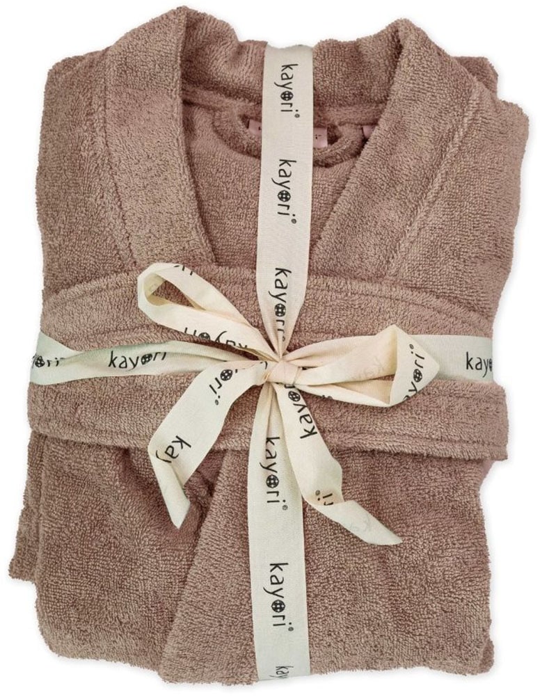 kayori Unisex-Bademantel »Fusai«, Verstellbare Ärmellänge mit eleganten Aufschlägen