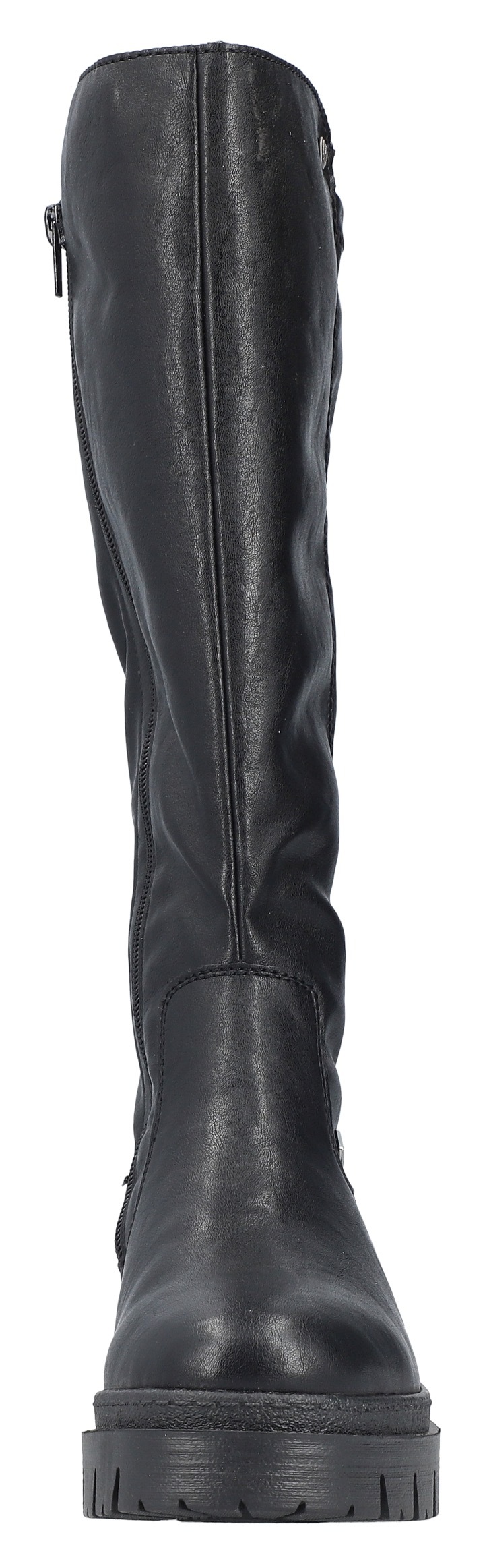 Rieker Winterstiefel, Langschaftstiefel, Plateaustiefel mit Stretch am Schaft, TEX-Membrane