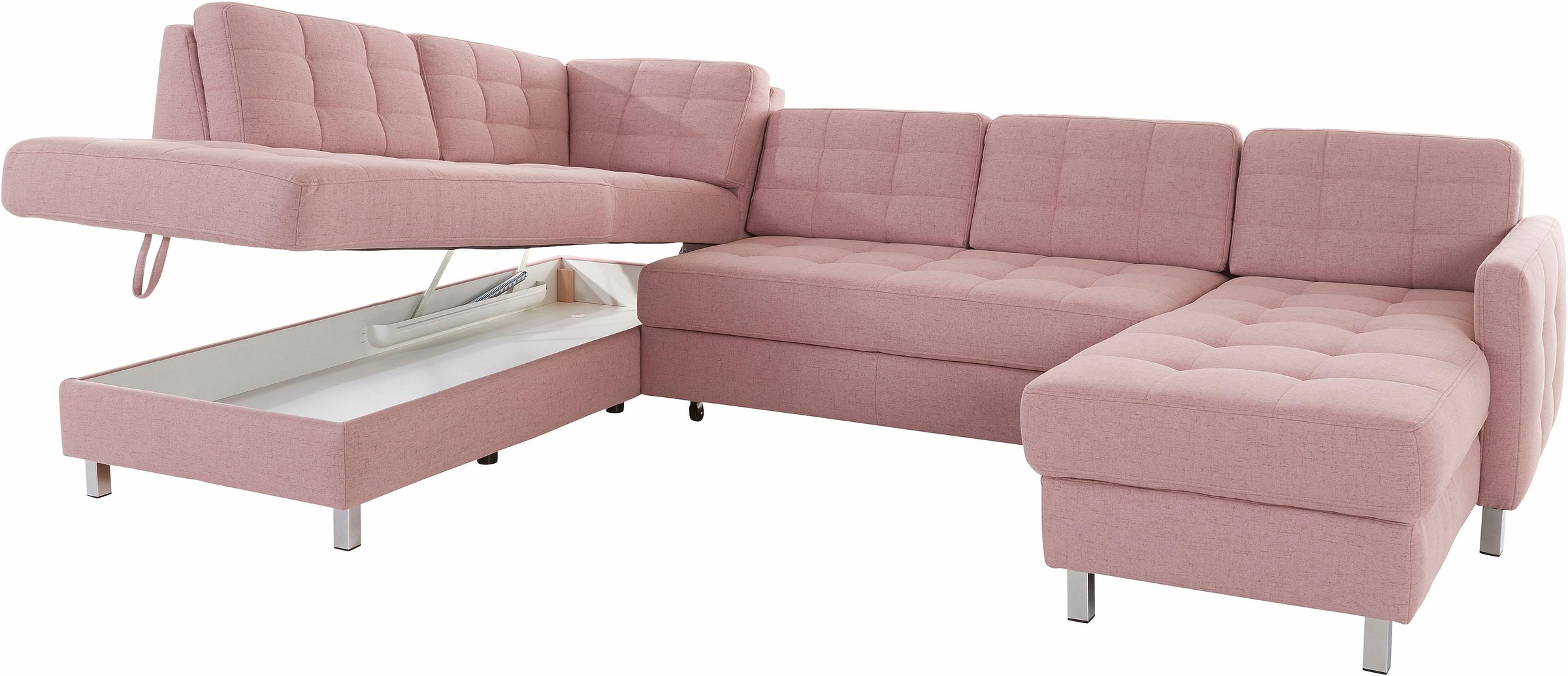 sit&more Wohnlandschaft »Picasso U-Form«, wahlweise mit Bettfunktion und Bettkasten