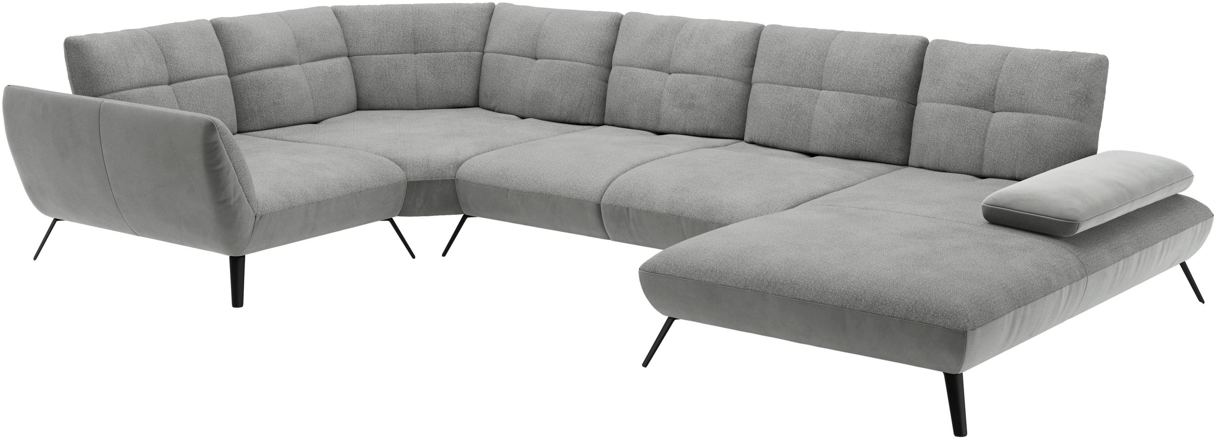 Places of Style Wohnlandschaft »Mikado U-Form«, inkl. Sitztiefenverstellung und Armteilverstellung