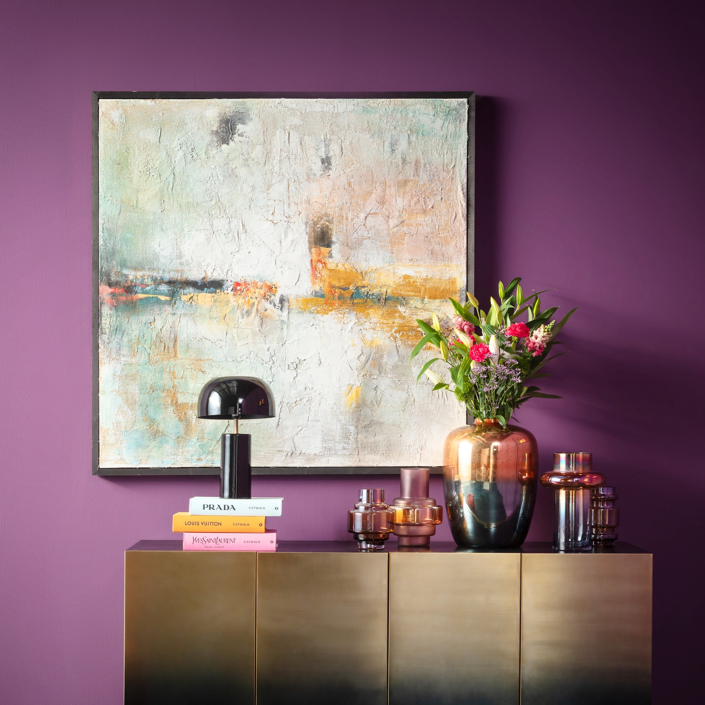 Kare Design Bild mit Rahmen "Gerahmtes Bild Dust Blau" günstig online kaufen