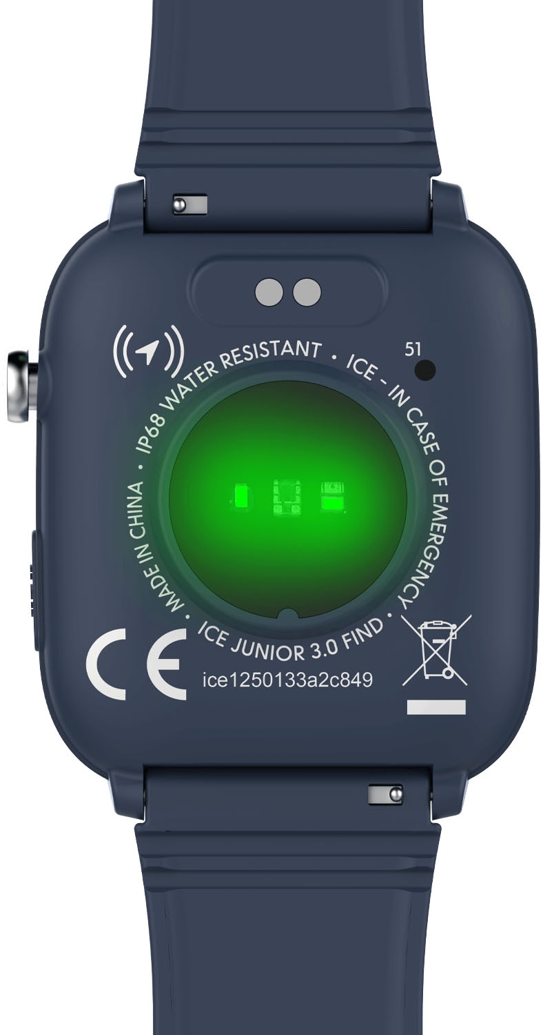 ice-watch Smartwatch »ICE smart junior 3.0 - Find My - 1.75«, Armbanduhr, Kinderuhr, Silikonarmband, Bluetooth, Geschenkidee,digital)