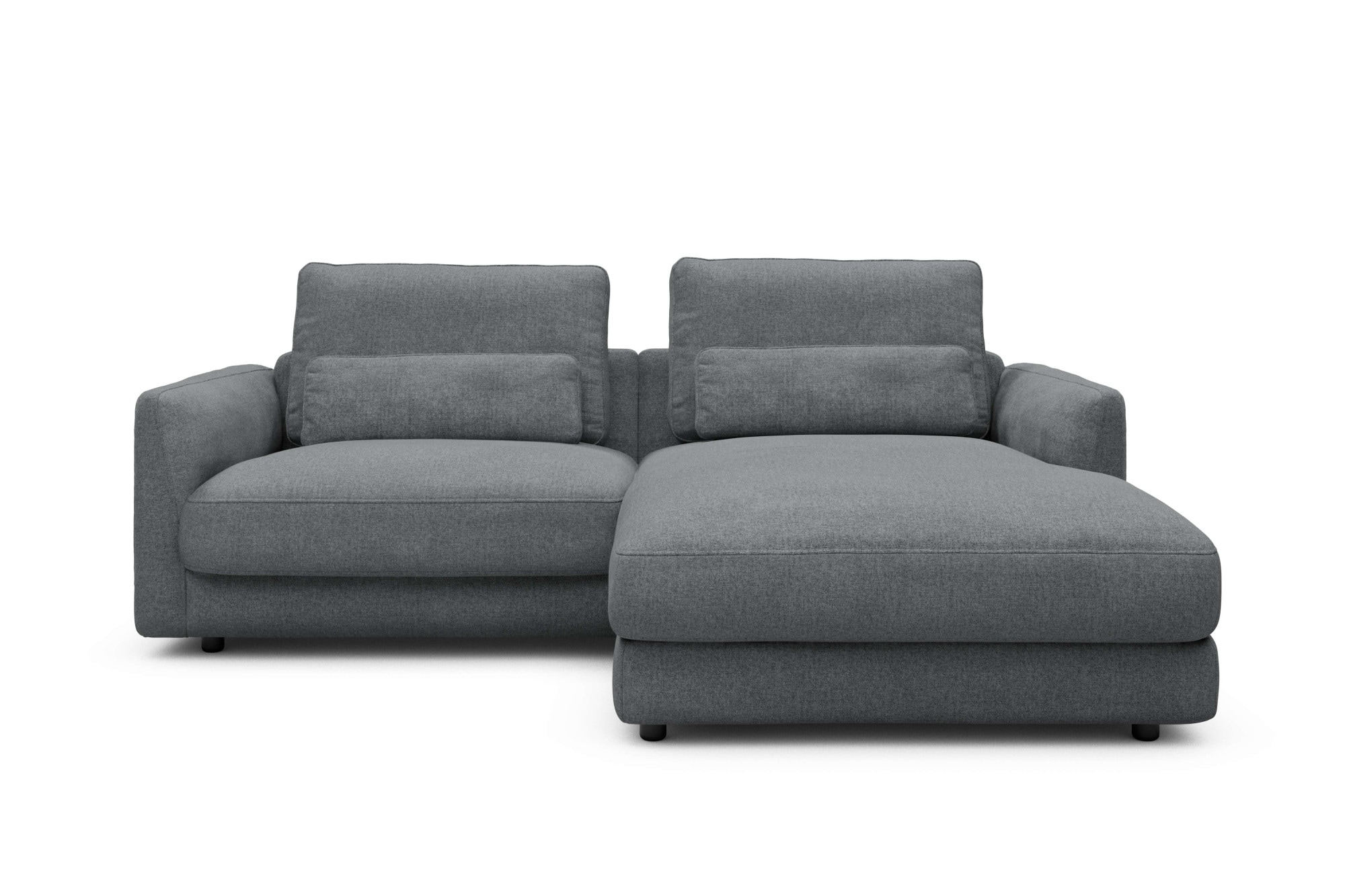 Ecksofa TENKSOM, B:225cm H:68cm T:171cm, grau, Wohnzimmer, Sofas, "Polsterecke, L-Form, Eckcouch, mit Federkern, inkl. Kissen", legerer Sitzkomfort