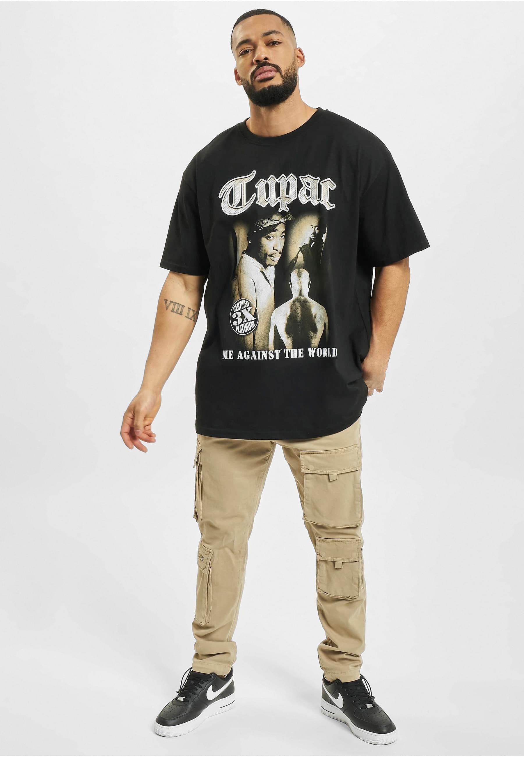MisterTee T-Shirt »MisterTee Herren Tupac MATW Sepia Oversize Tee« 1 Stk.