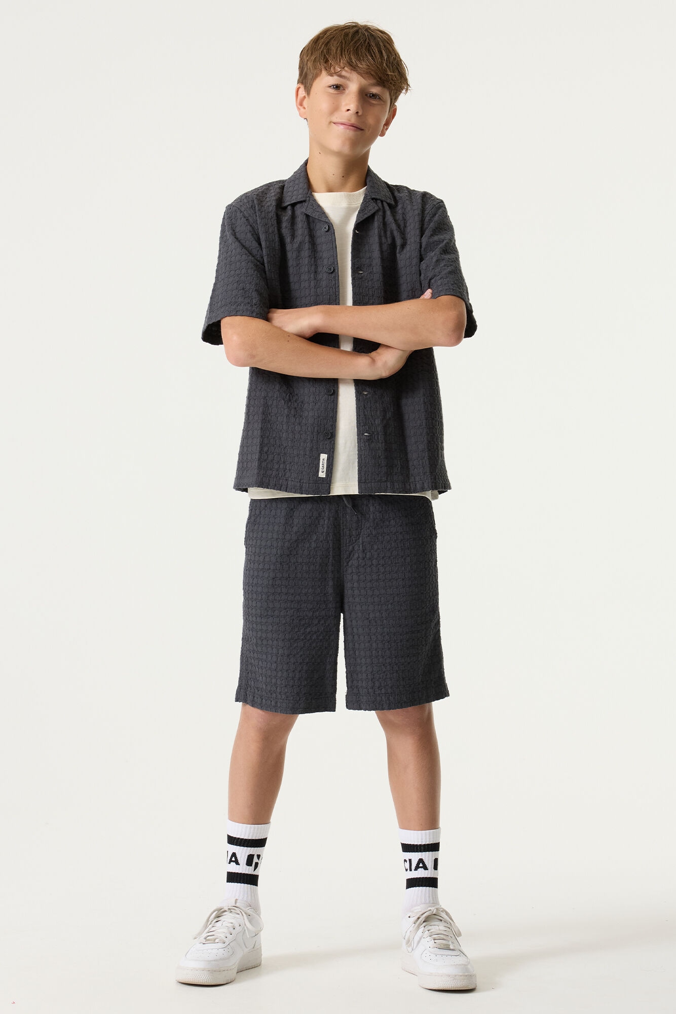Garcia Shorts  in Waffle-Optik und mit Kordelzug, for Boys