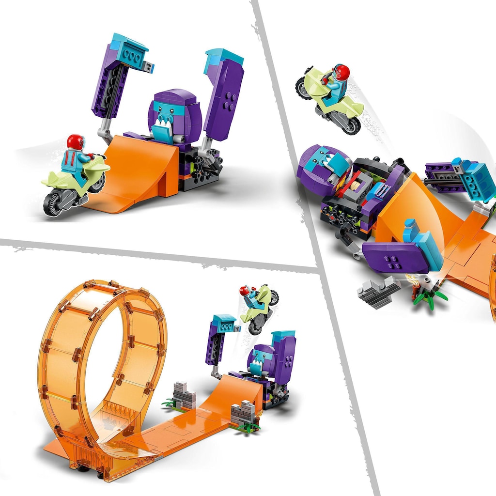 LEGO® Konstruktionsspielsteine »Schimpansen-Stuntlooping (60338), LEGO® City Stuntz«, (226 St.)