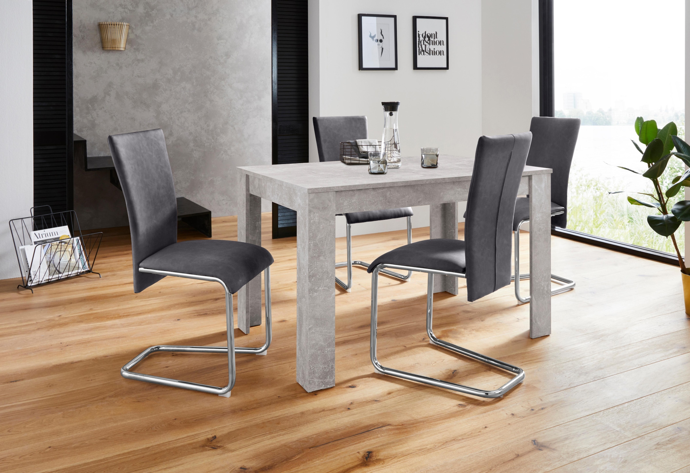 Homexperts Essgruppe »Nick2-Mulan«, (Set, 5 tlg.), mit 4 Stühlen, Tisch in... kaufen