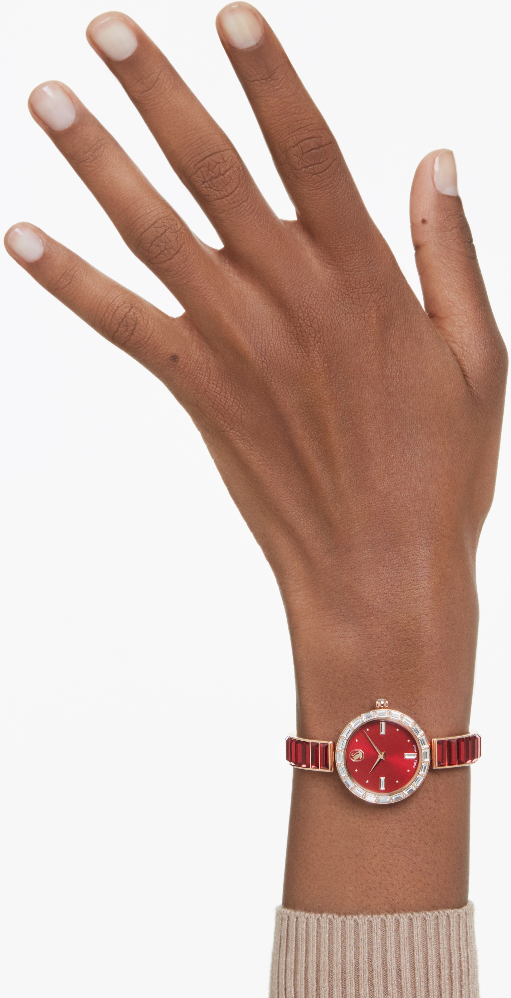 Swarovski Quarzuhr »MATRIX BANGLE«, Armbanduhr, Damenuhr, Swiss Made, Edelstahlarmband, analog
