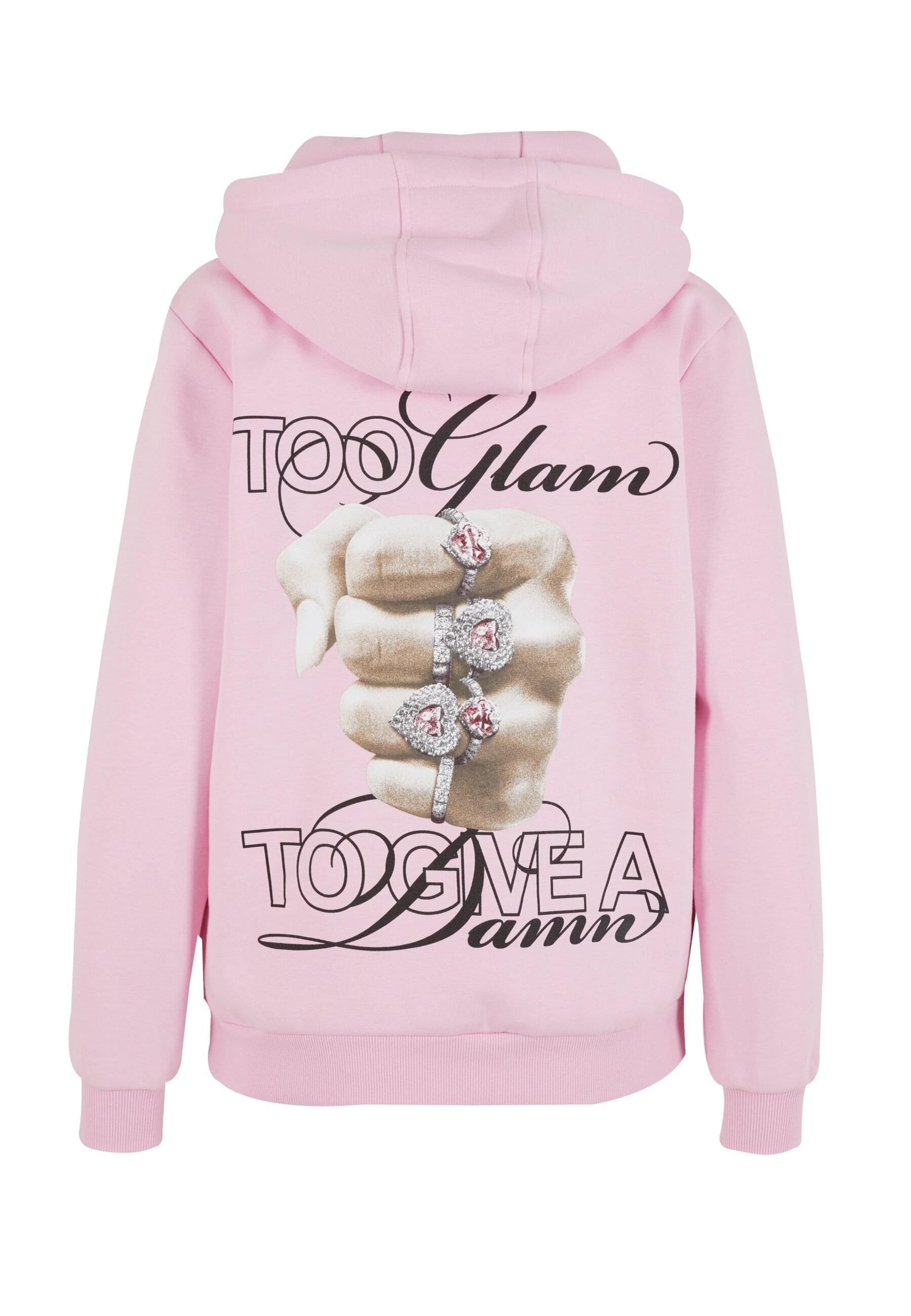 Miss Tee Kapuzenpullover "Miss Tee Give A Damn Ladies Fluffy Hoody" günstig online kaufen